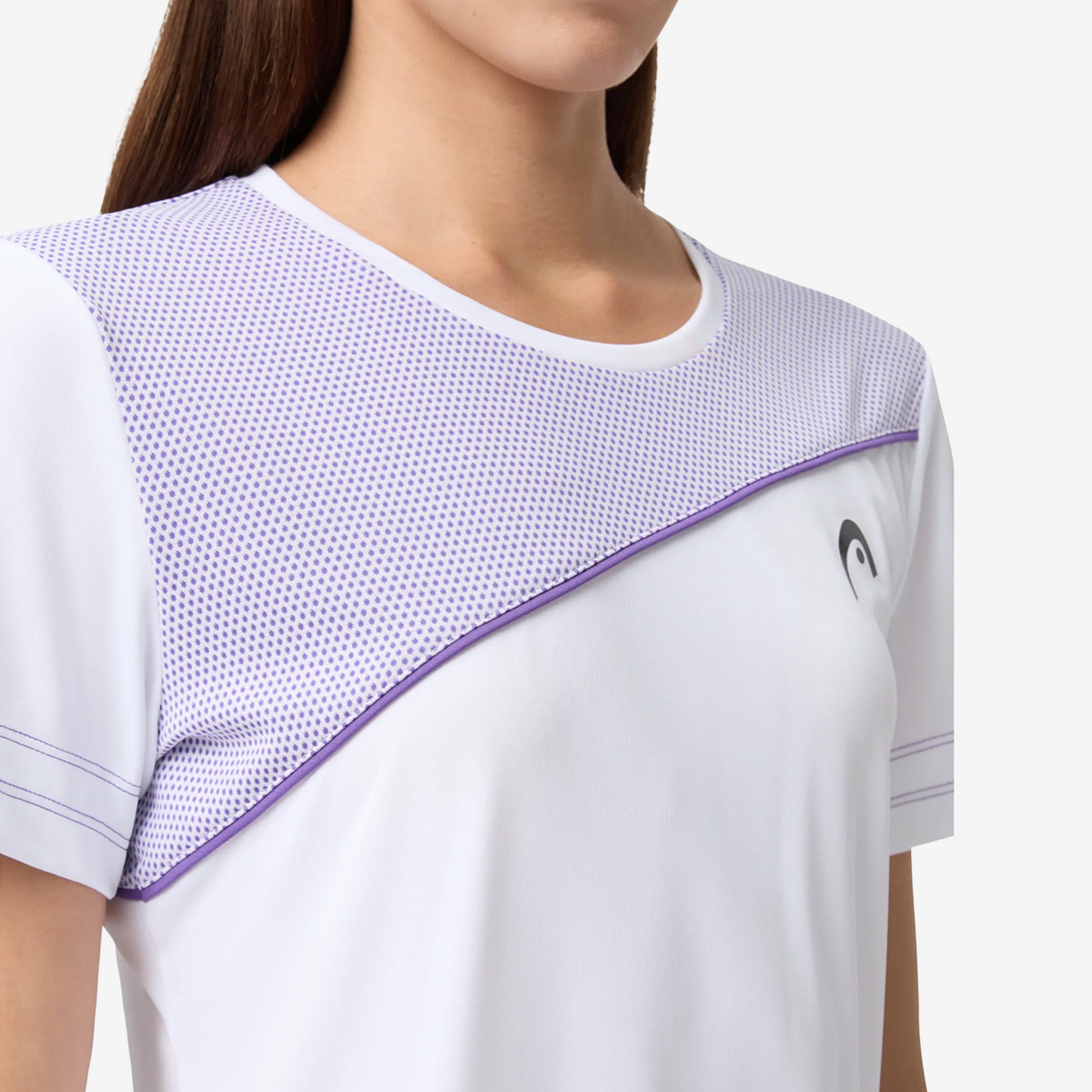 Head Tie-Break T-Shirt Women's White/Purple