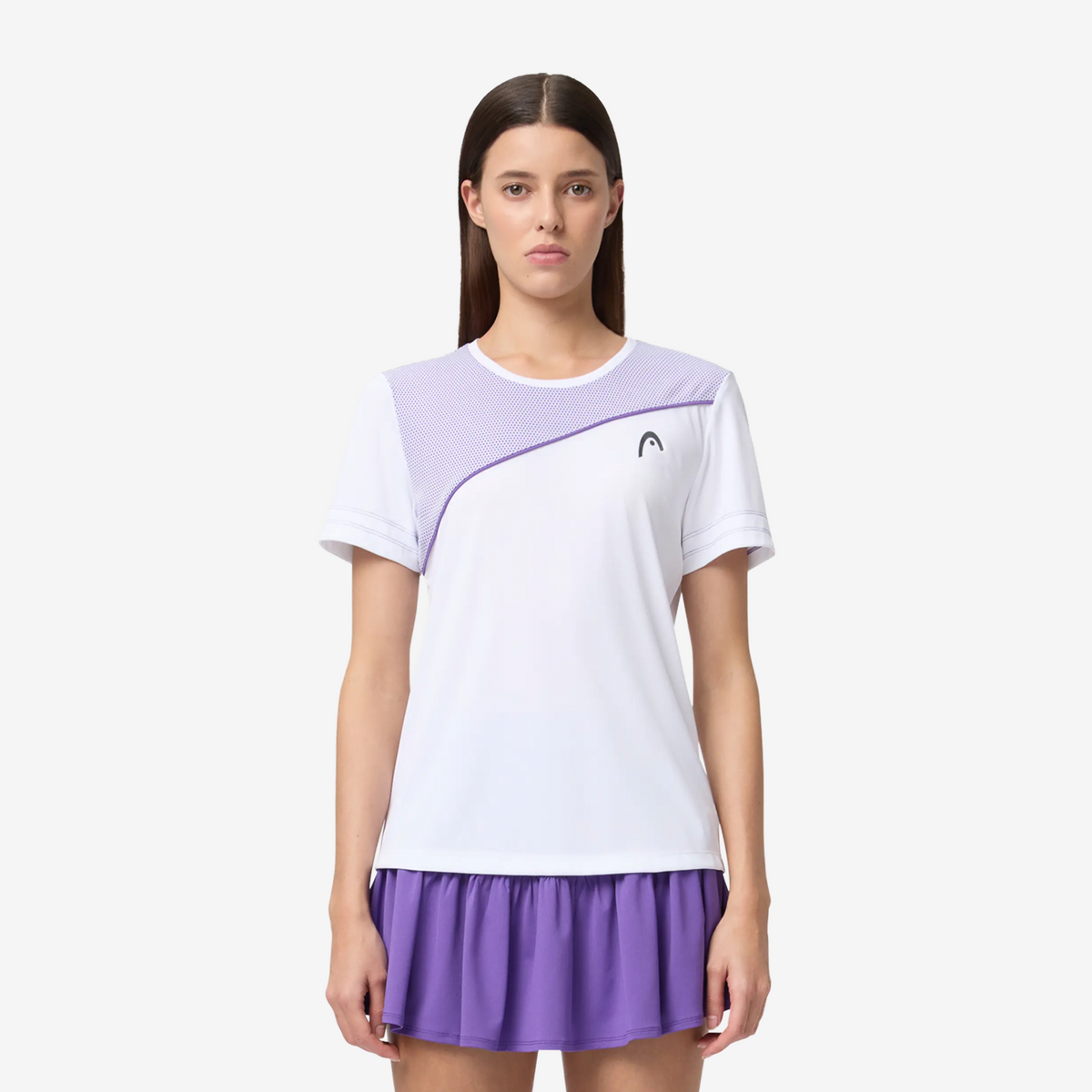 Head Tie-Break T-Shirt Women's White/Purple