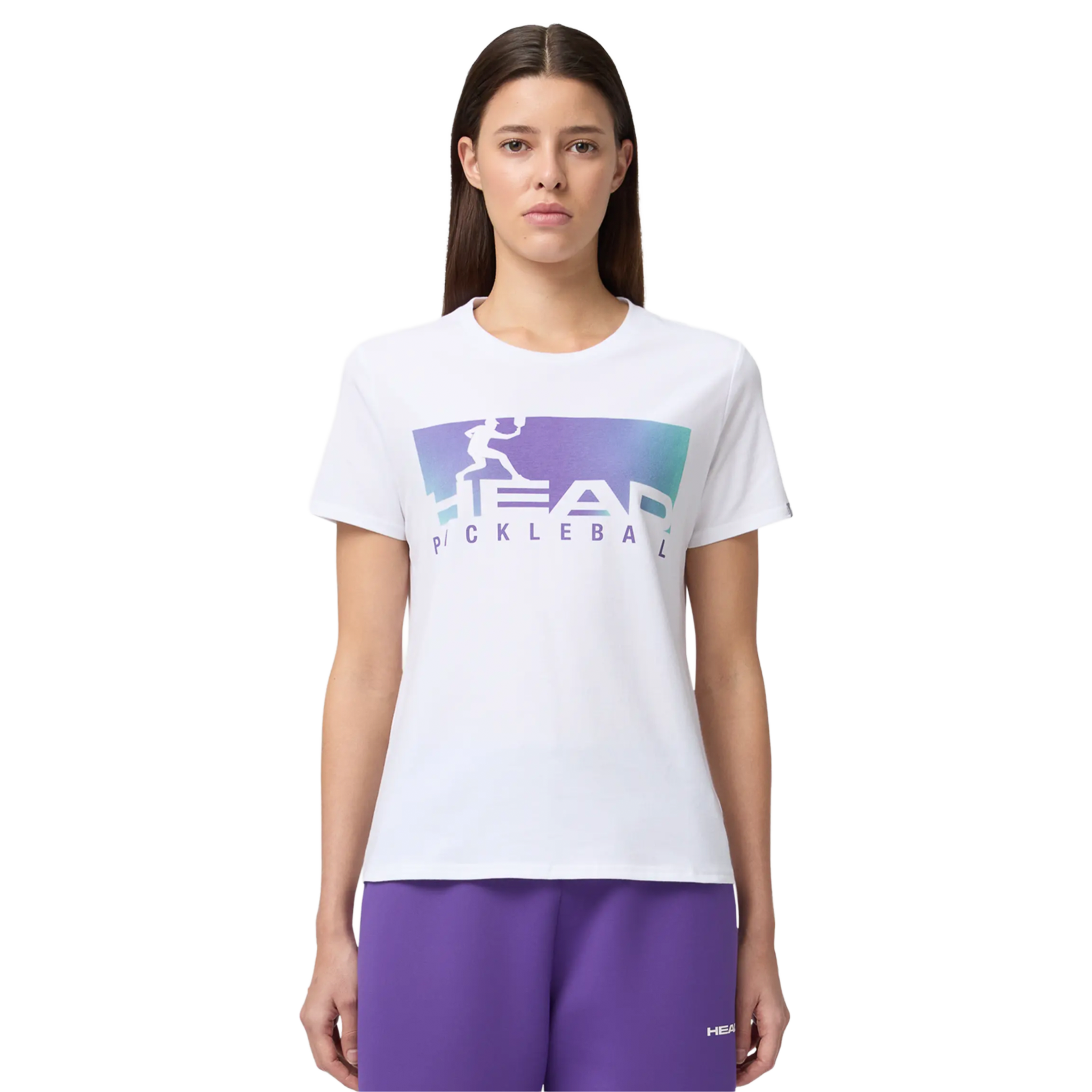 Head Vision T-Shirt Women's White/Purple