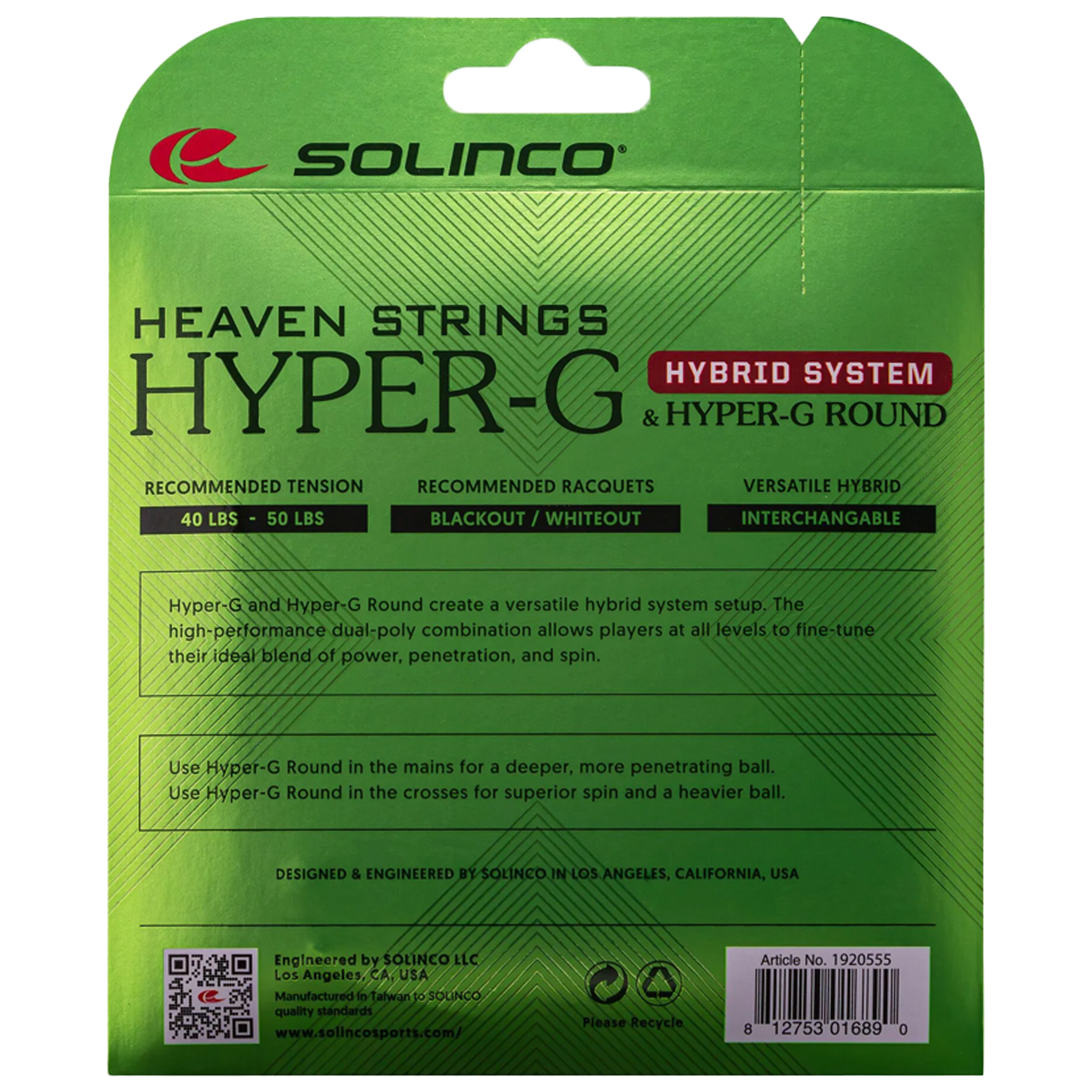 Solinco Hyper-G Hybrid System