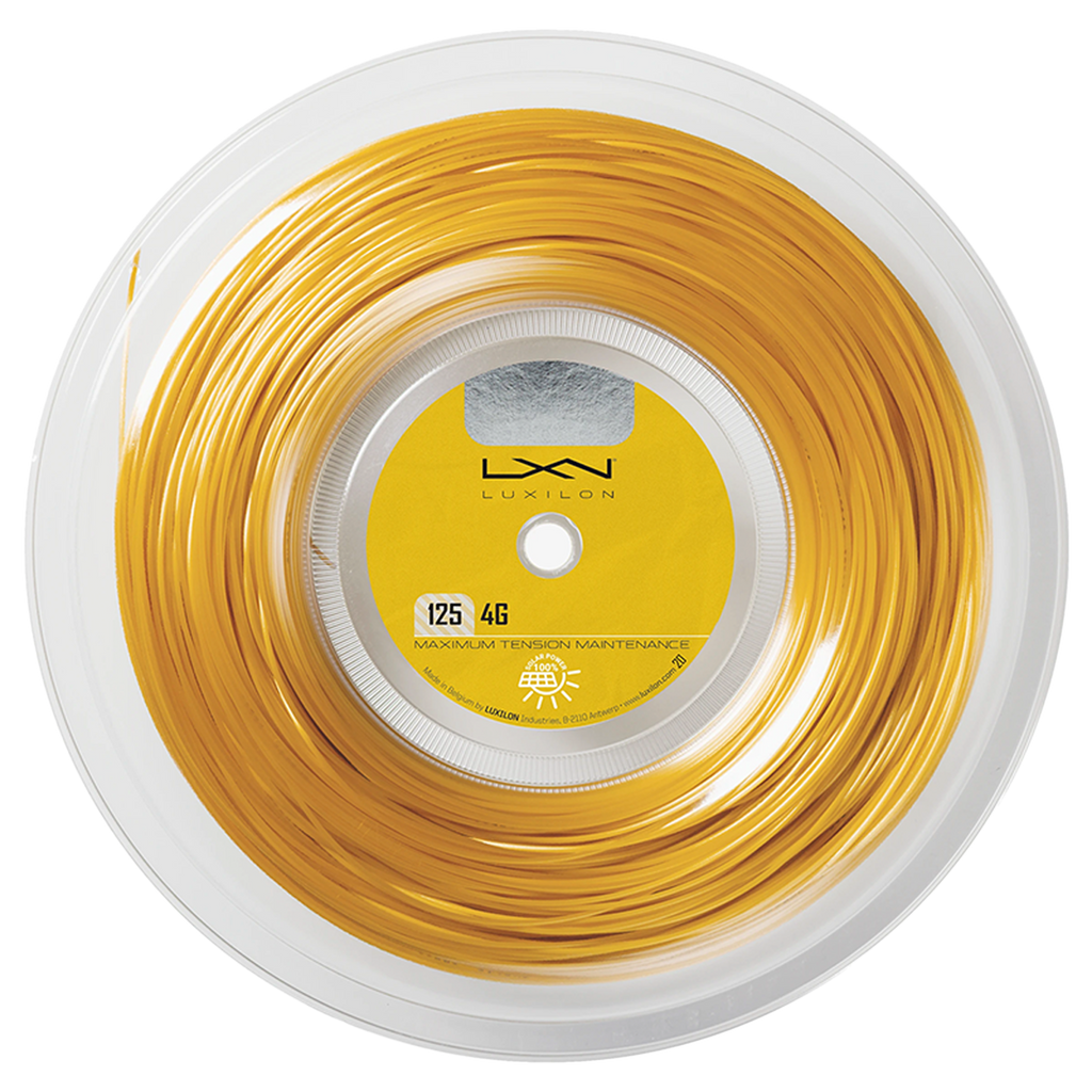 Luxilon 4G 125 200M Reel Gold - All Things Tennis ltd