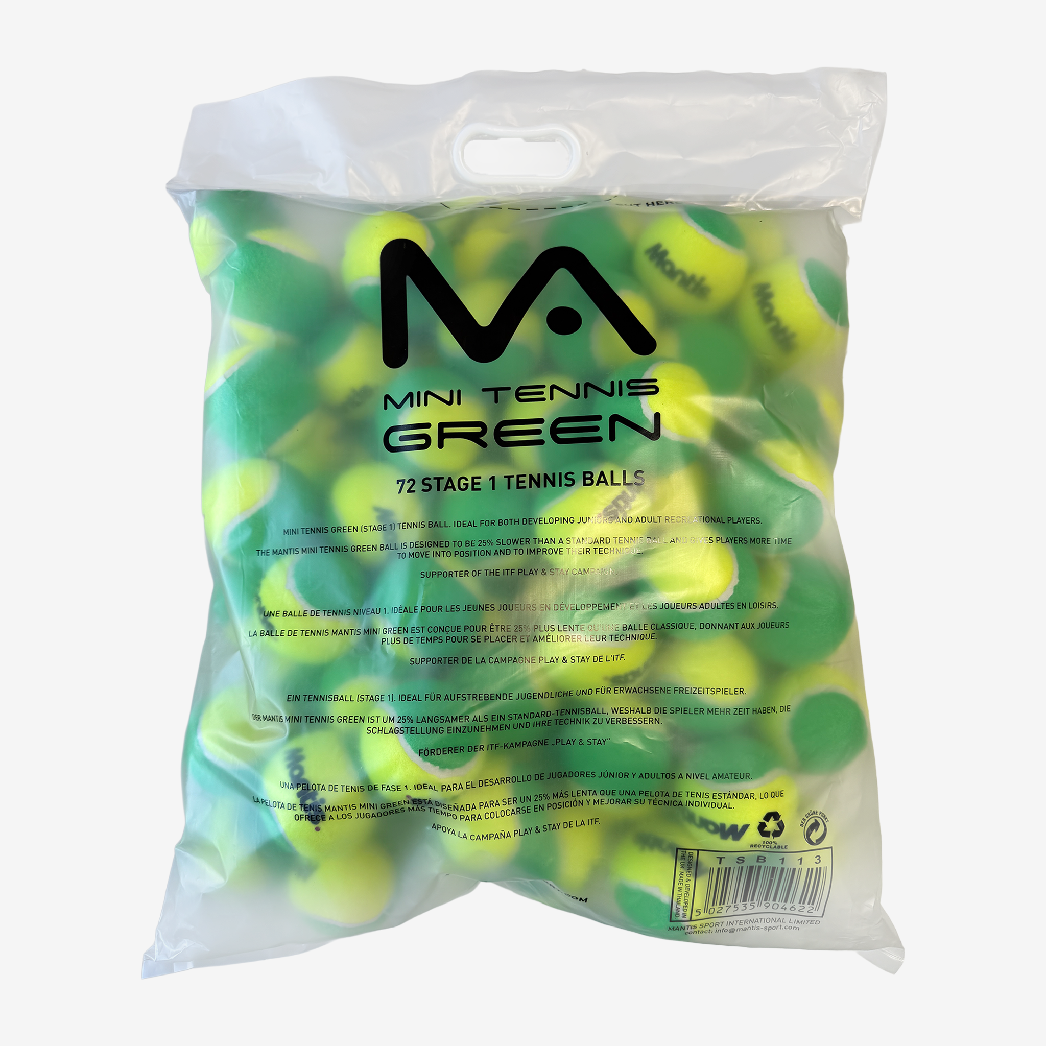 Mantis Stage 1 Green (72 Ball Polybag)