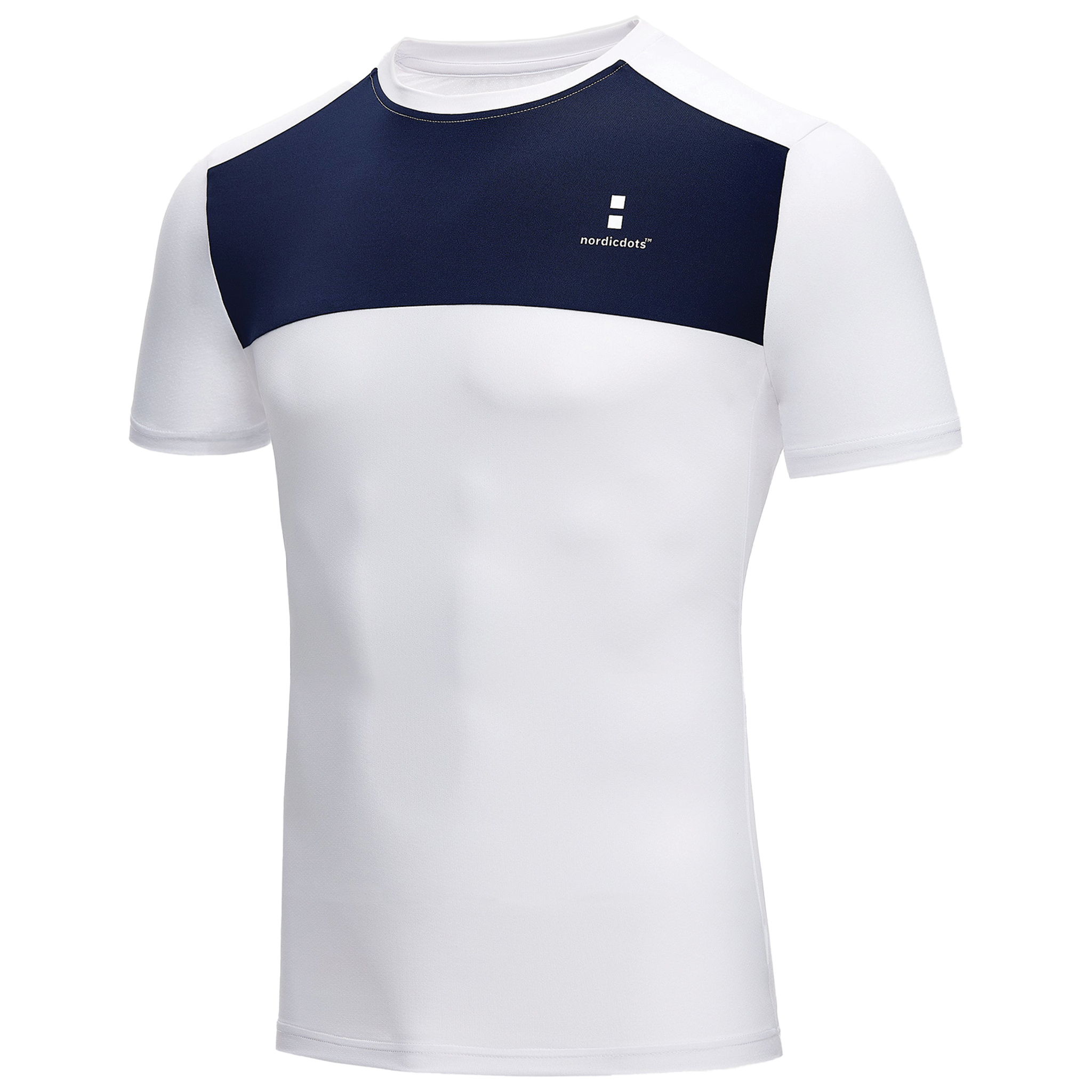 Performance Tee White/Navy