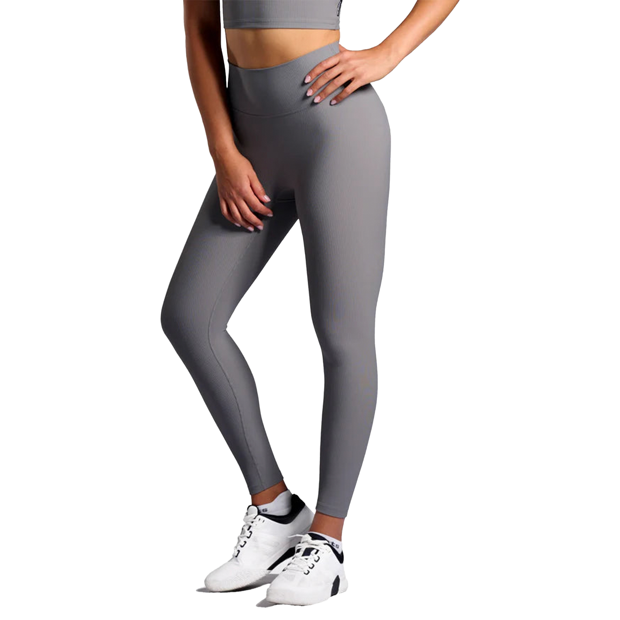 Nordicdots Rib Leggings Steel Grey