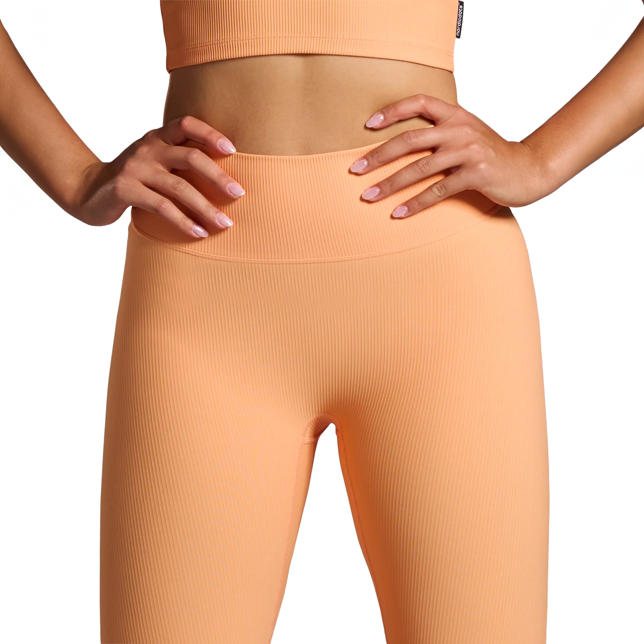 Nordicdots Rib Leggings Sun Orange