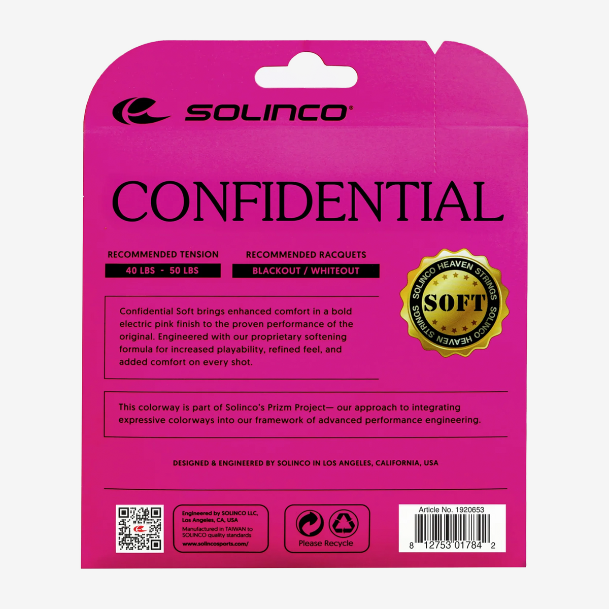 Solinco Confidential Soft Pink 12m Set