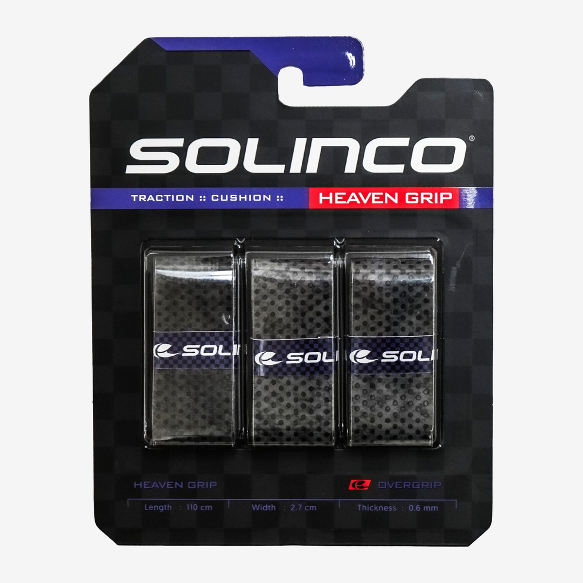 Solinco Heaven Grip 3pk Dark grey