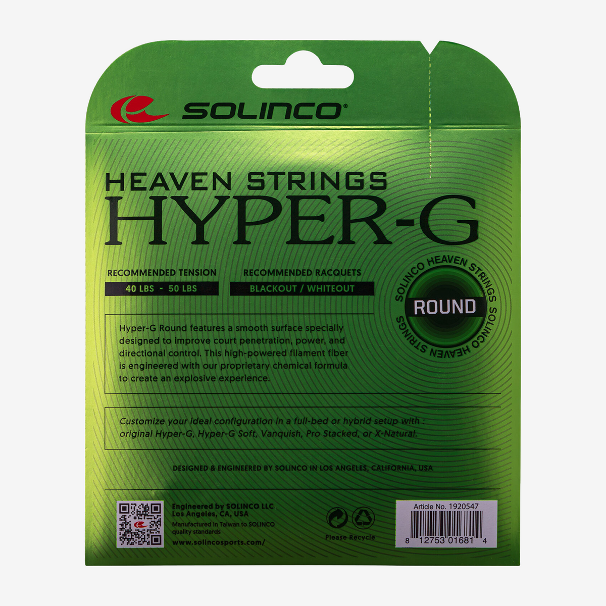 Solinco Hyper-G Round 12m Set