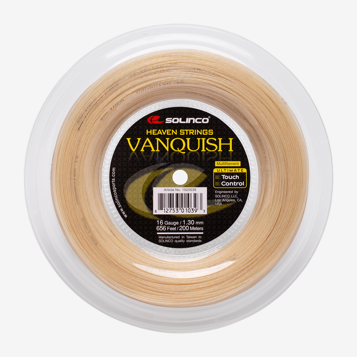 Solinco Vanquish Natural 200m Reel