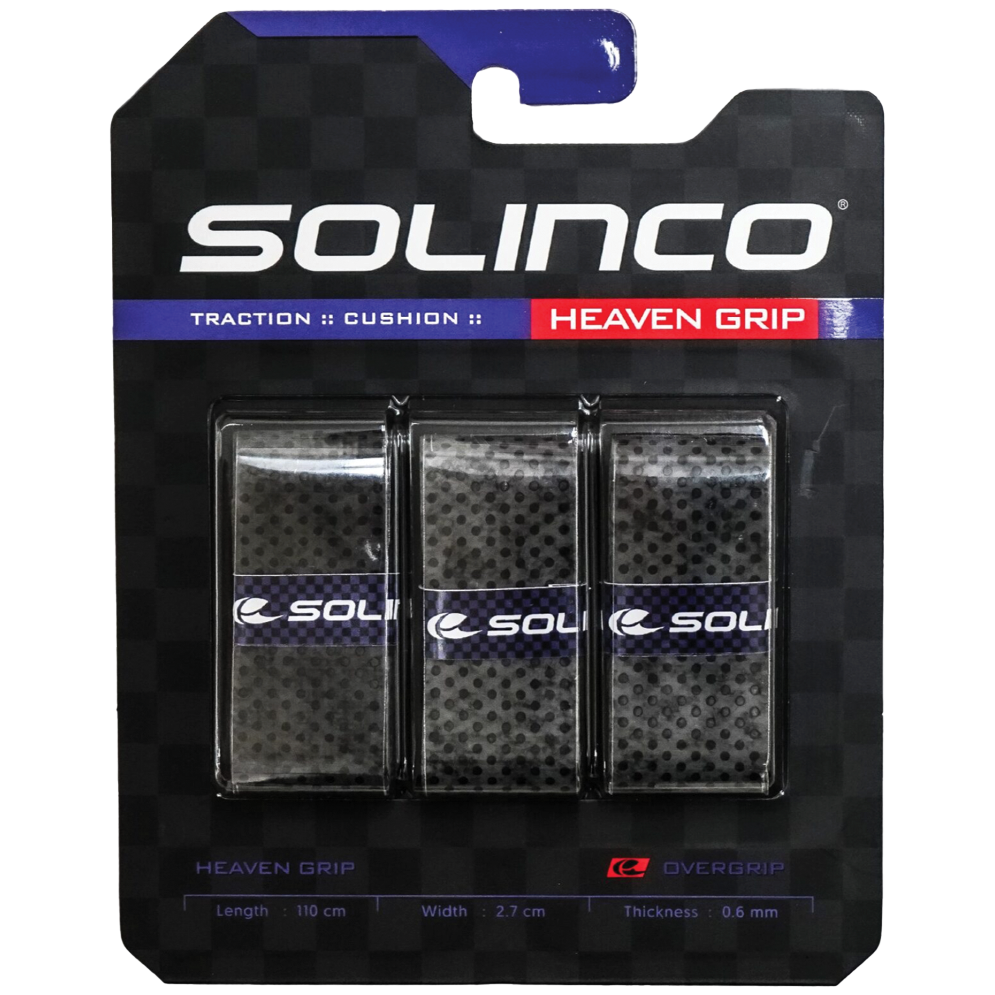 Solinco Heaven Grip 3pk Dark grey