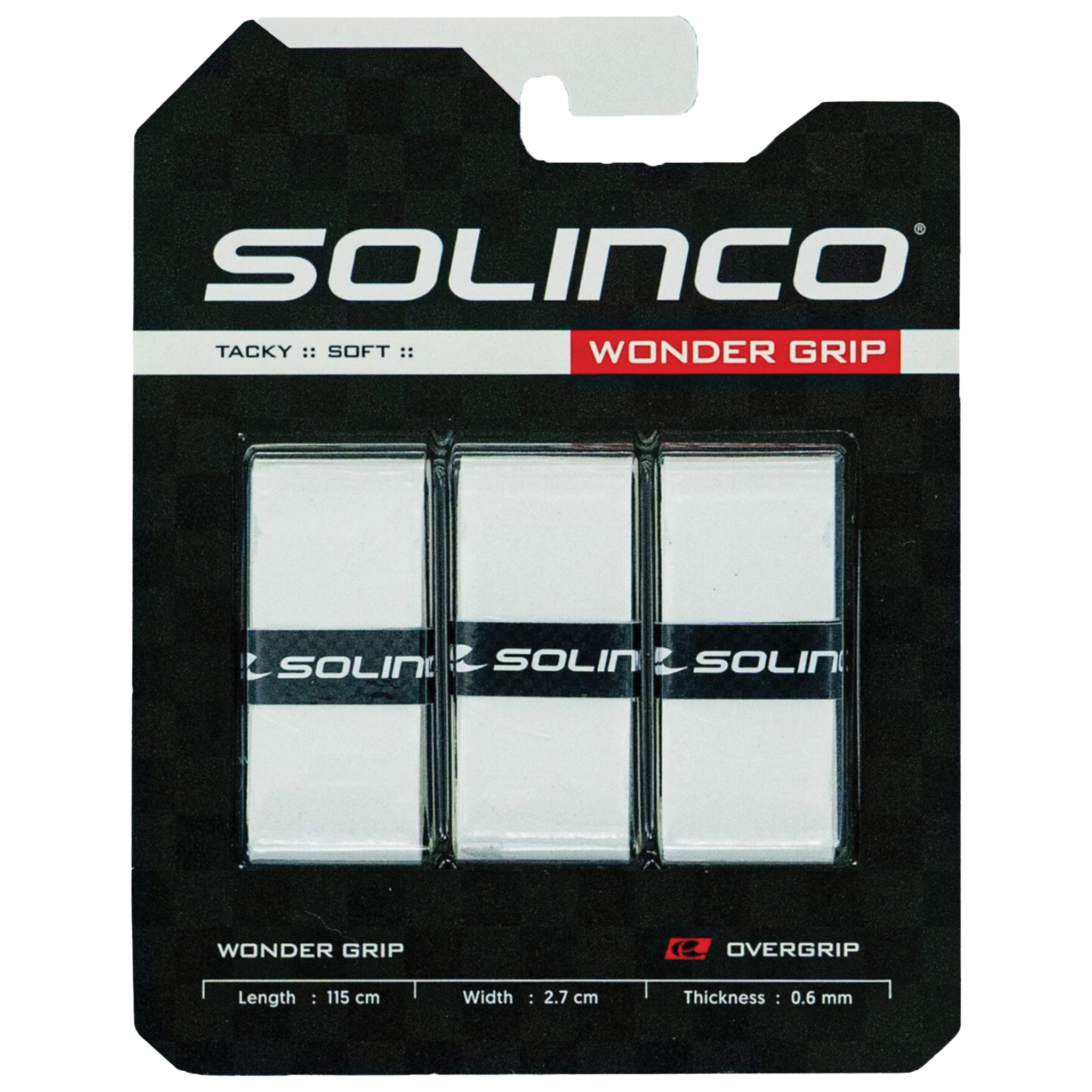 Solinco Wonder Grip 3pk White