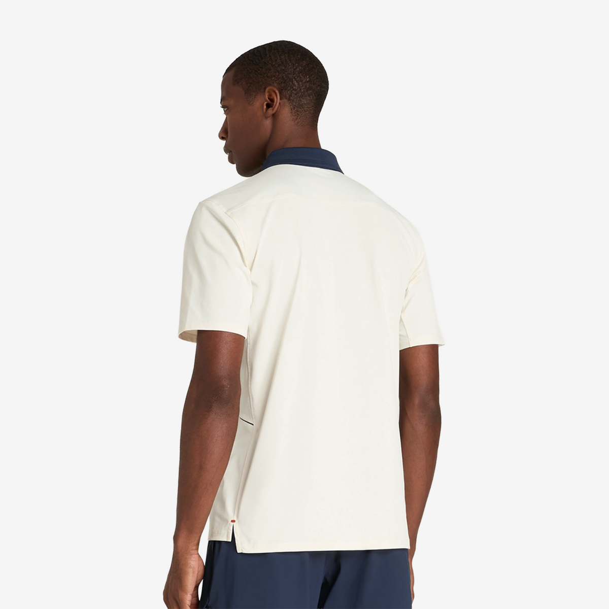 Wilson Challengers Technical Polo Men's Sandrift Blue Collar