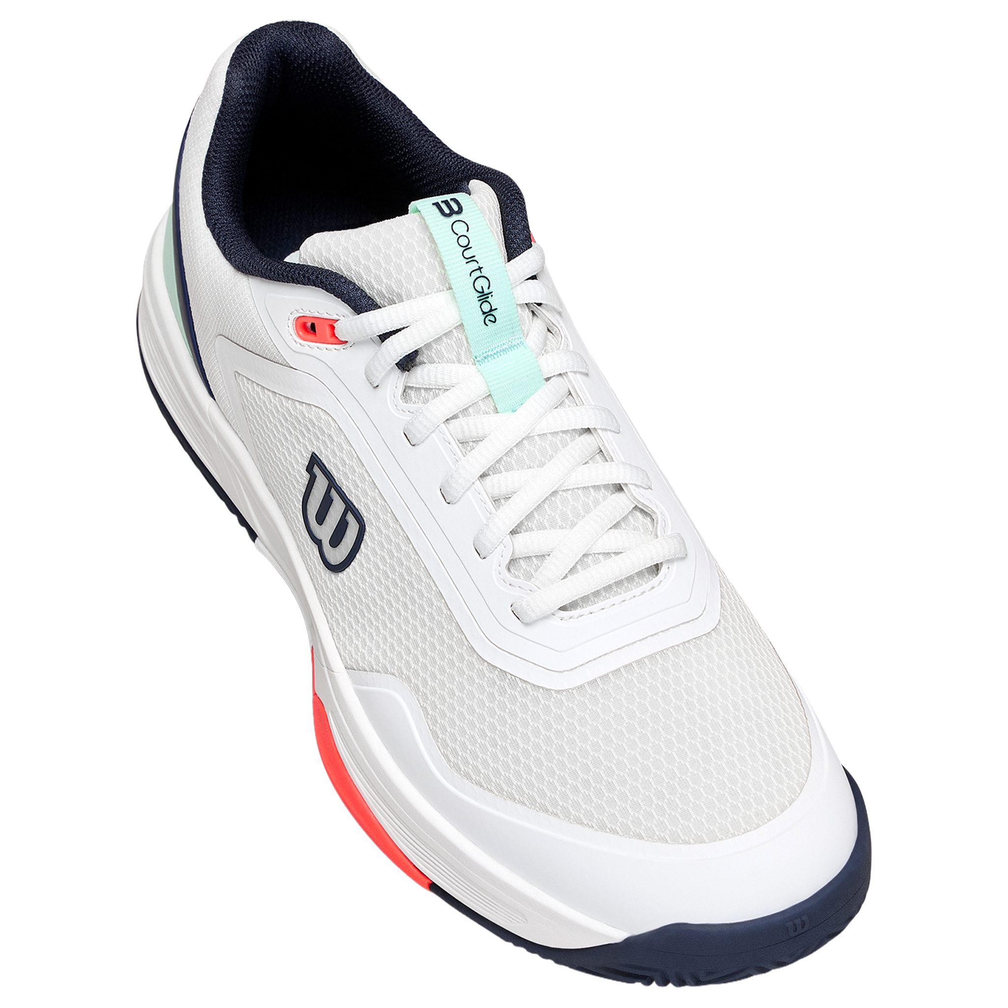 Wilson Courtglide Men's White/Bay/Fiery Coral