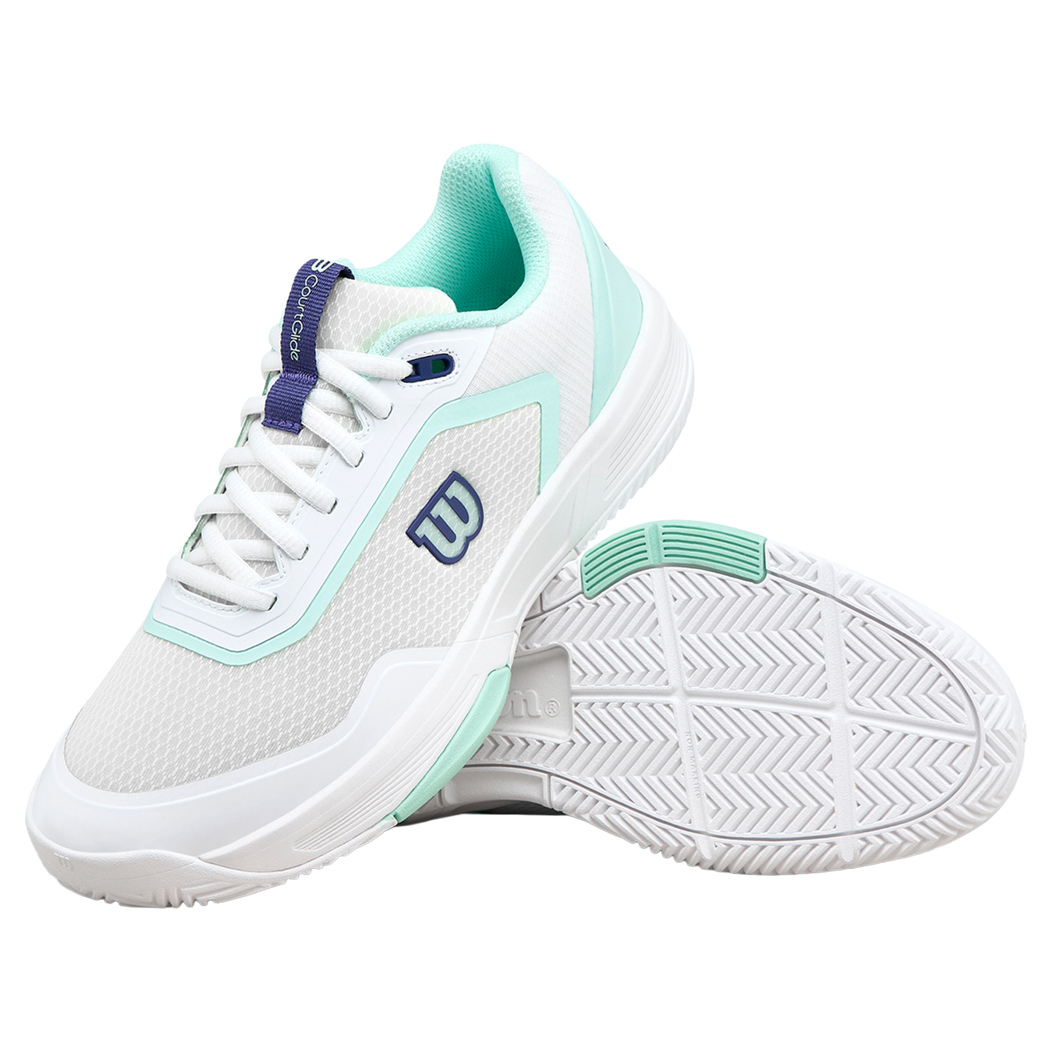 Wilson Courtglide Women's White/Bay/Skipper Blue