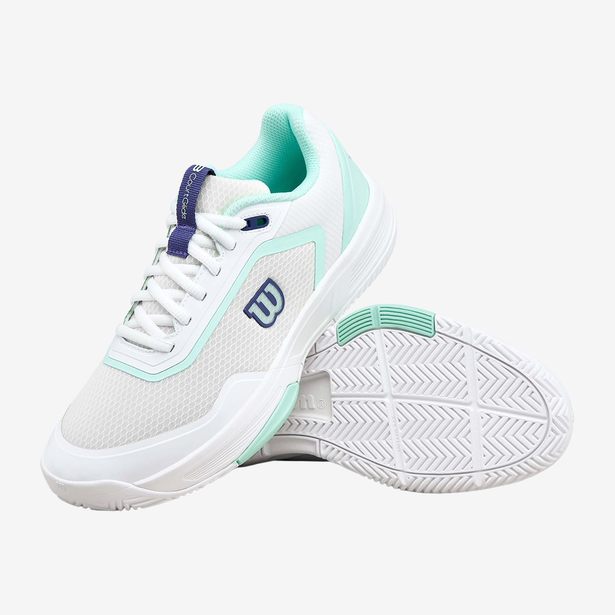 Wilson Courtglide Women's White/Bay/Skipper Blue