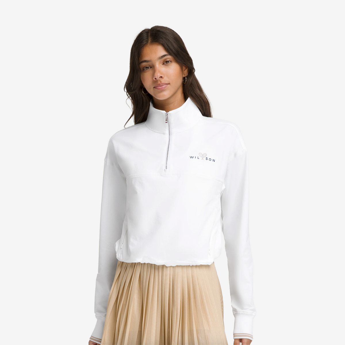 Wilson Davenport Woven Pop Over Women's White
