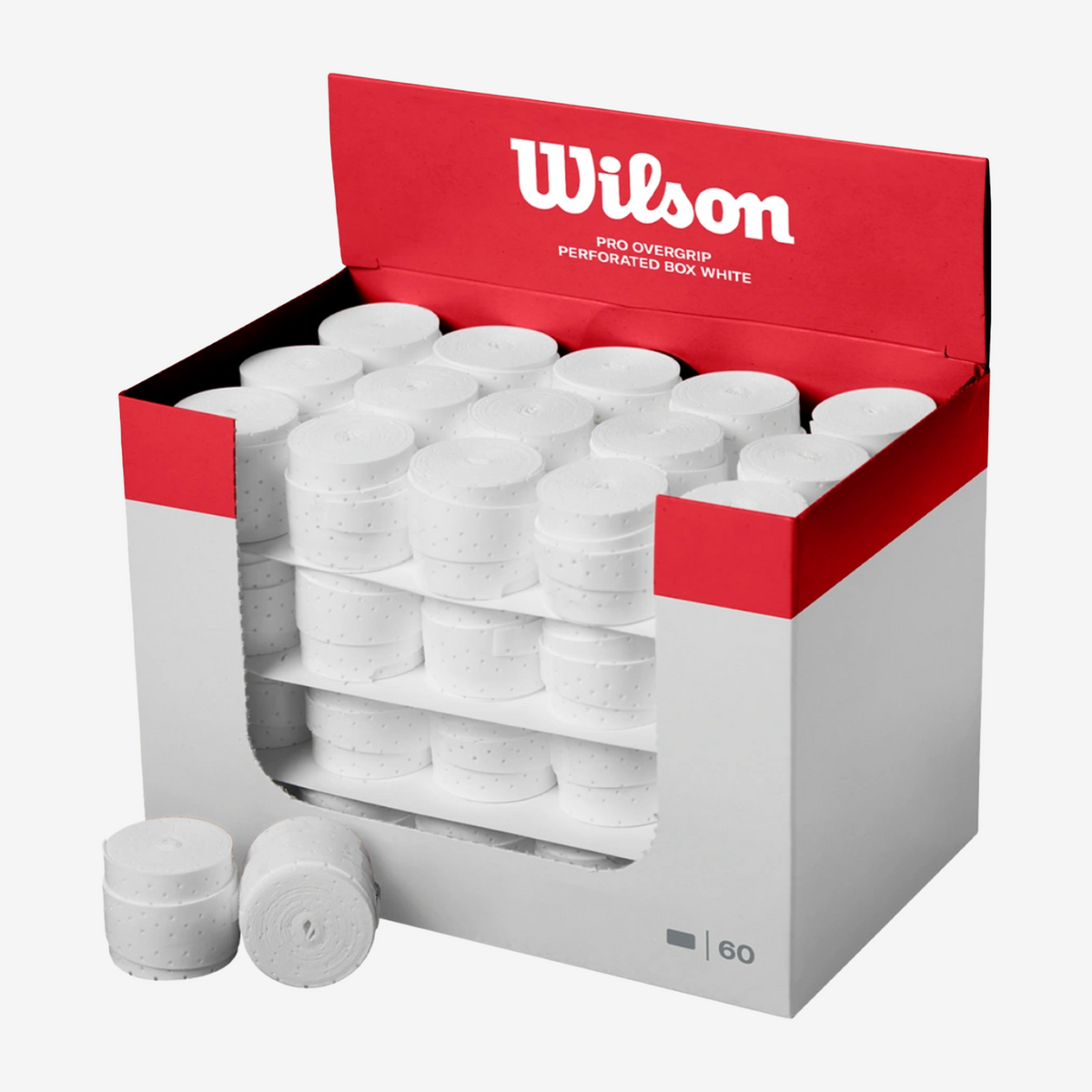 Wilson Pro Overgrip Perforated White box (60)