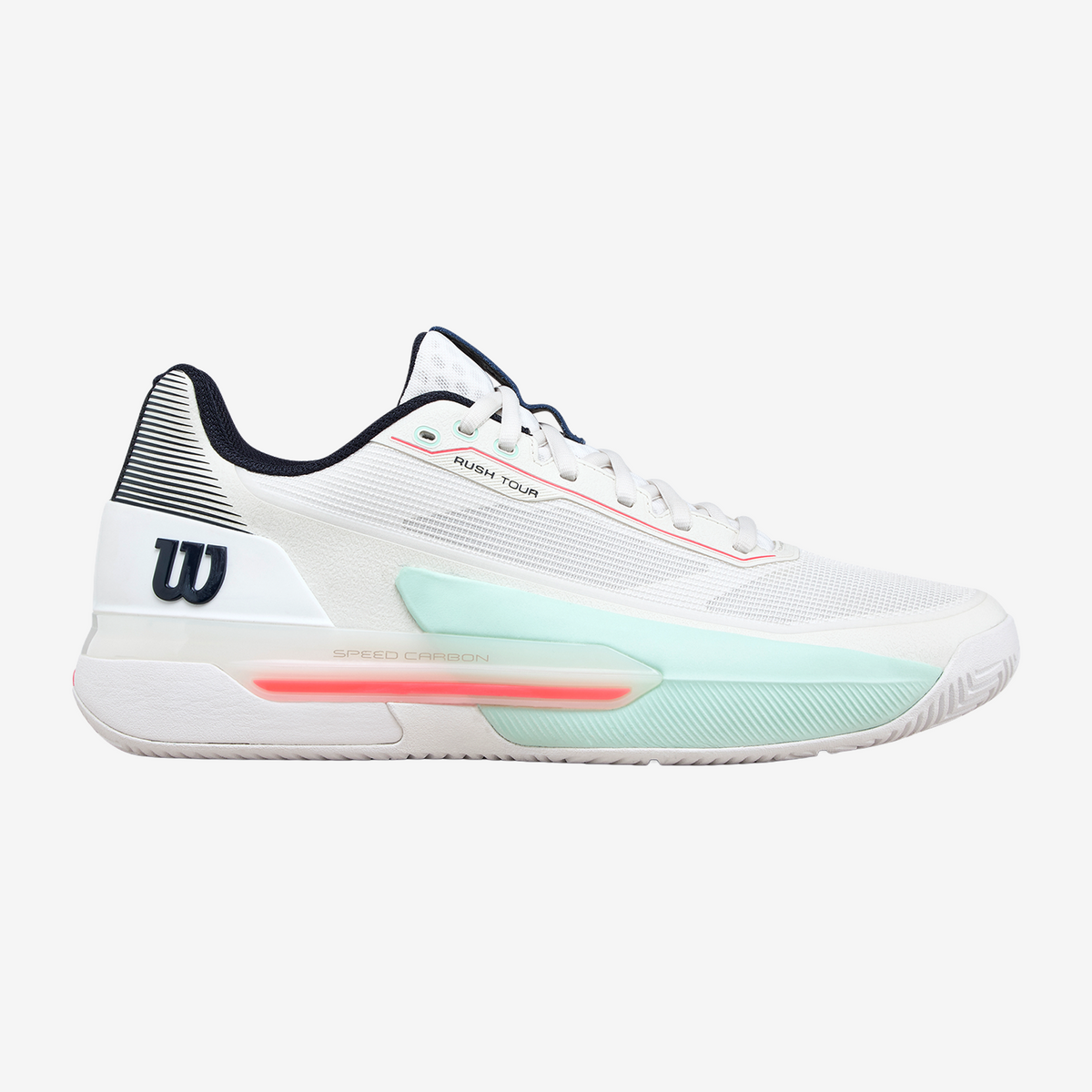 Wilson Rush Tour 5 Men's White/Bay/Fiery Coral (2026)