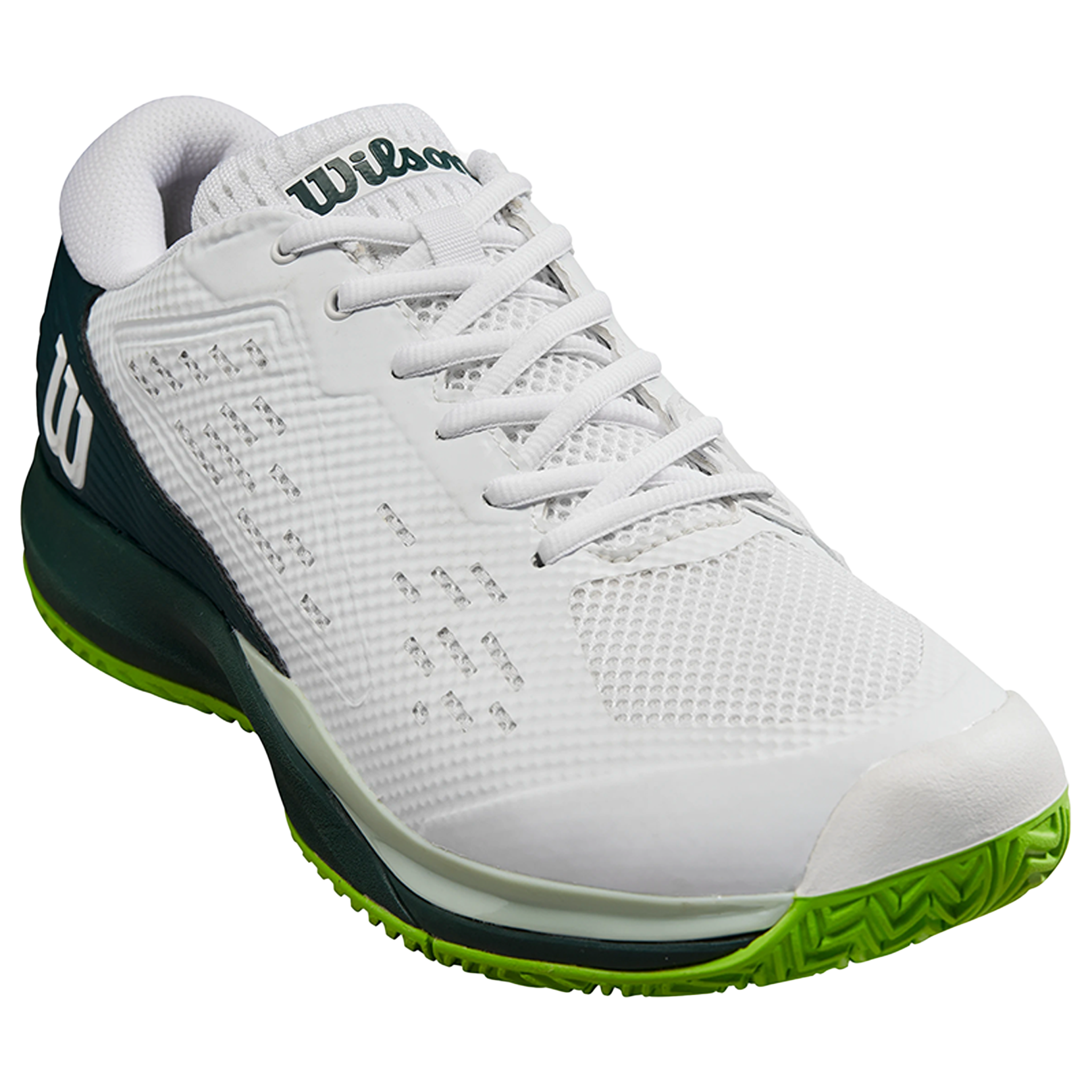 Wilson Rush Pro Ace Men's Tennis Shoe White/Ponderosa/Jas Green