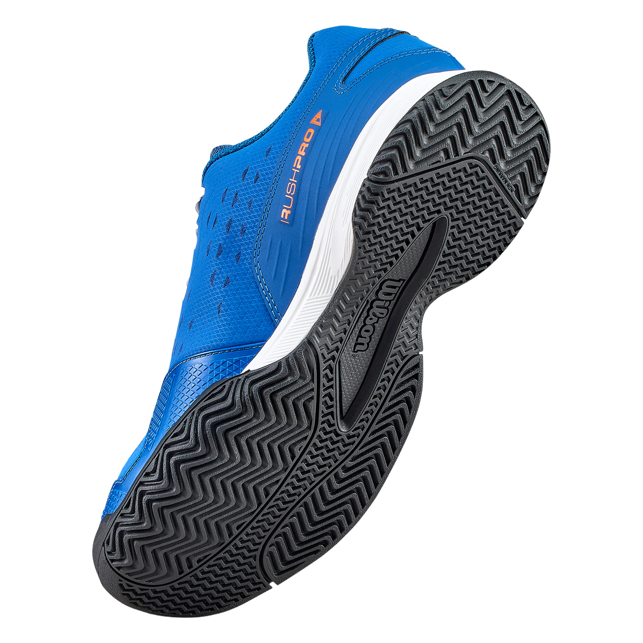 Wilson Rush Pro Junior L DejaVu Blue/Tiger Orange/White