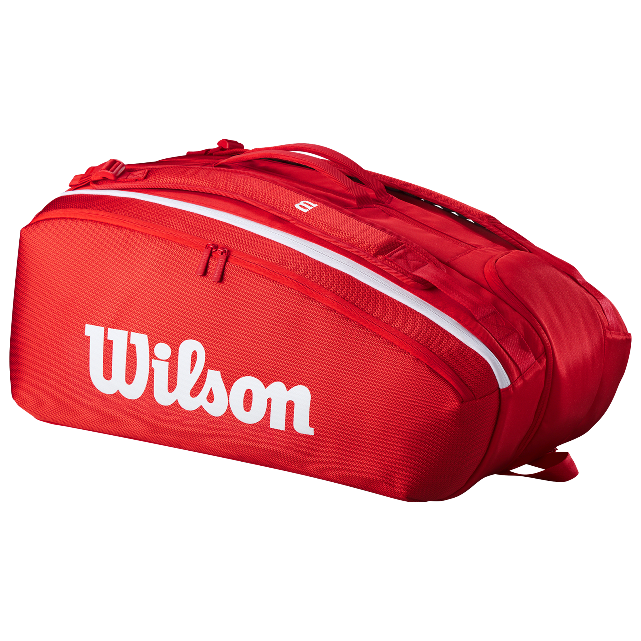 Wilson Super Tour Red 15 Racket Bag (2025) All Things Tennis ltd