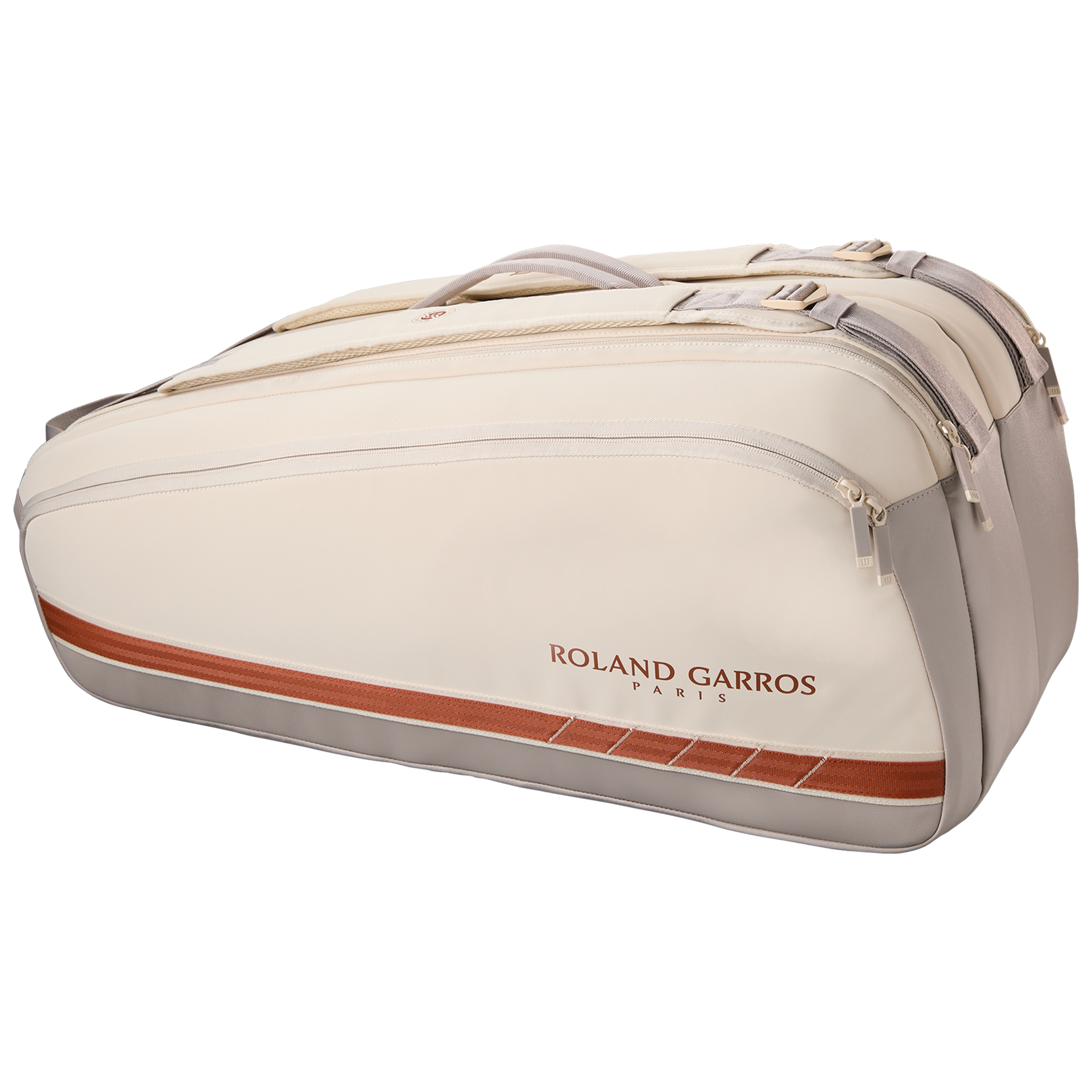 Wilson Super Tour Roland Garros 9 Racket Bag Cream/Clay (2025)