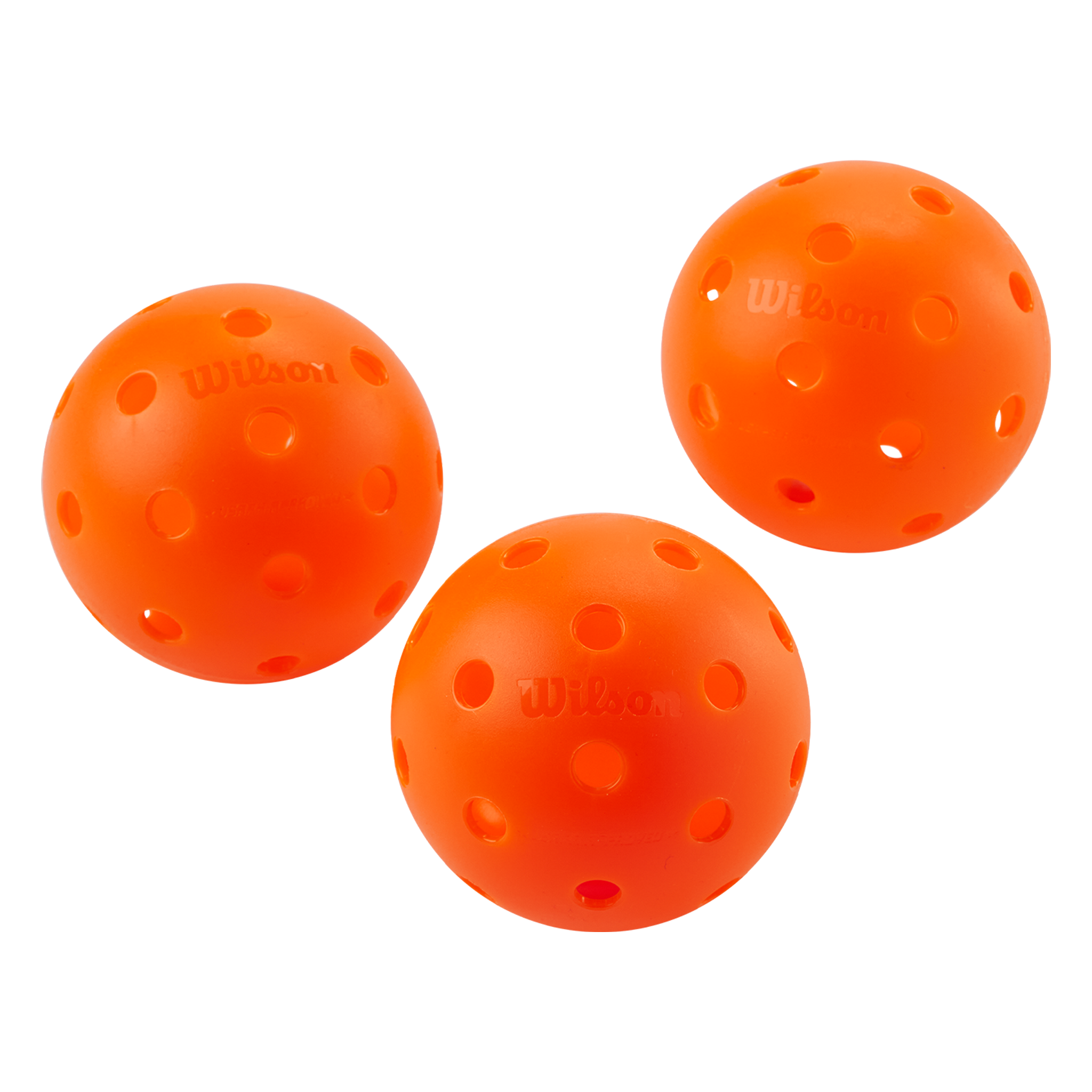 Wilson Tru 32 Indoor Pickleballs Orange (3 Pack)
