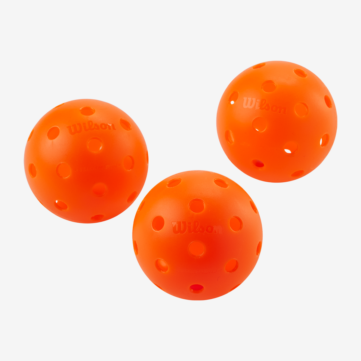 Wilson TRU 32 Indoor Pickleballs Orange (3 Pack)