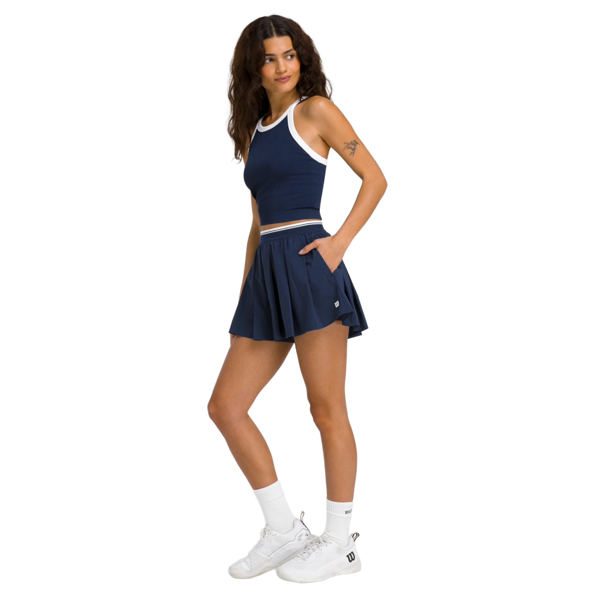 Wilson Velocity Pleated Lined Shorts Women's Classic Navy