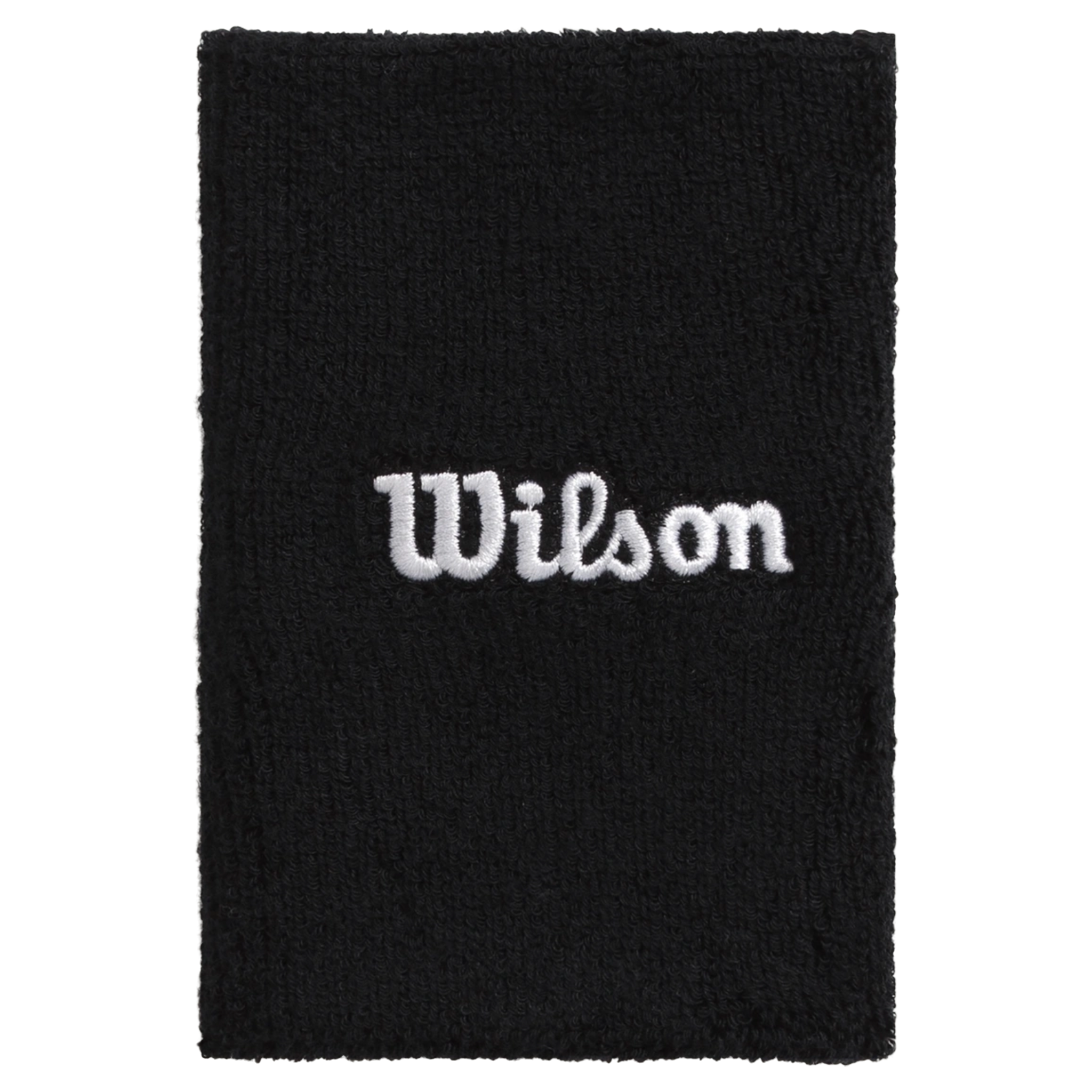 Wilson Wide Terry Wristbands Black