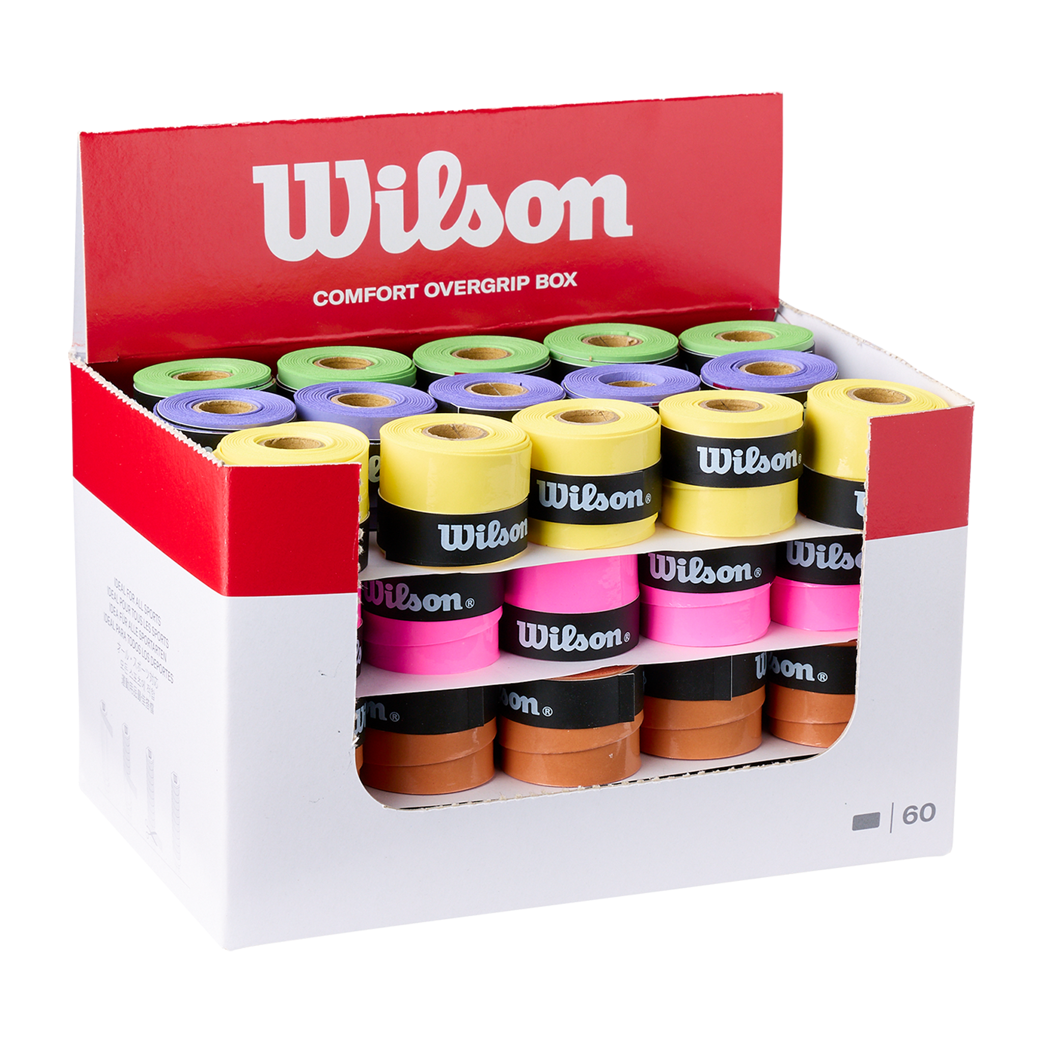 Wilson Ultra Comfort Overgrip (Multicolor) 60 Grip Box - All Things ...