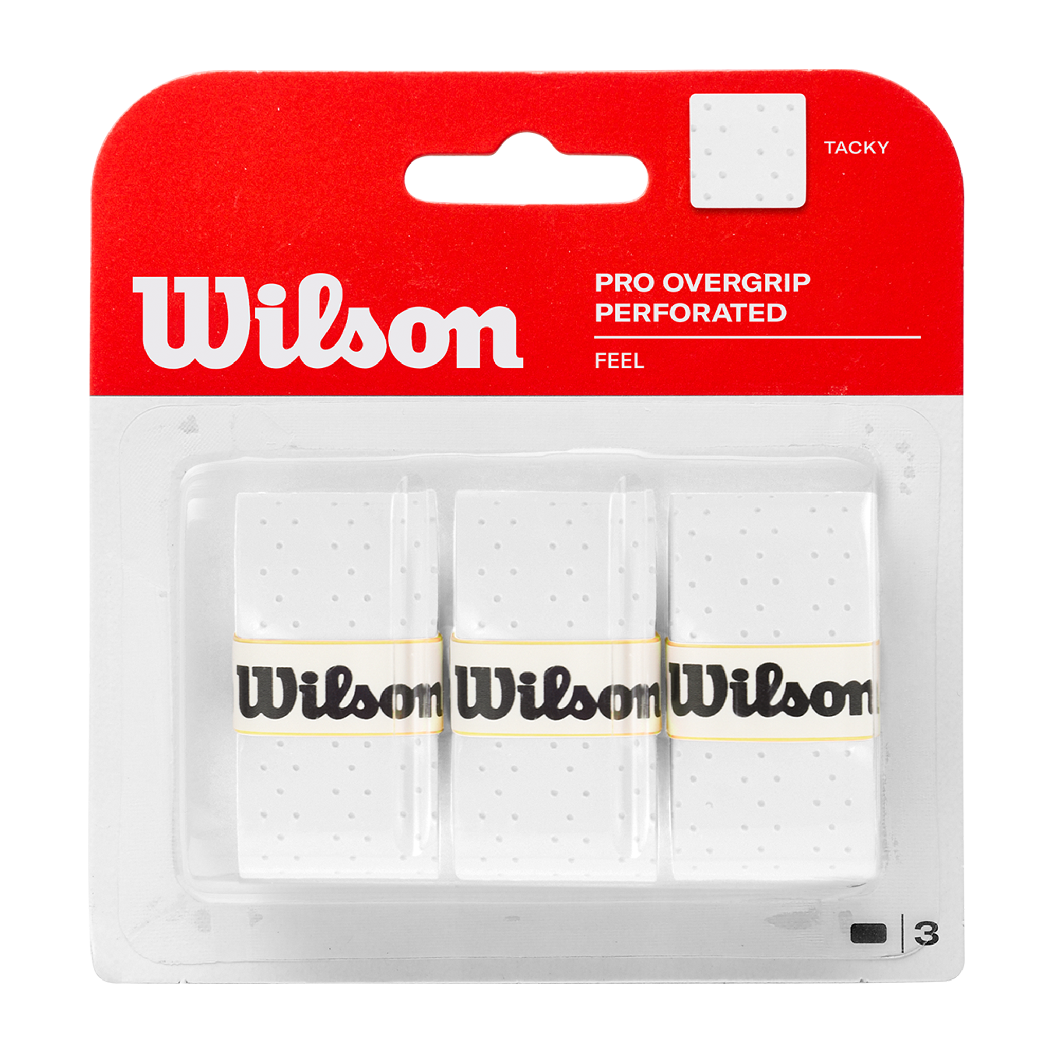 Wilson Pro Overgrip Perforated 3PK White