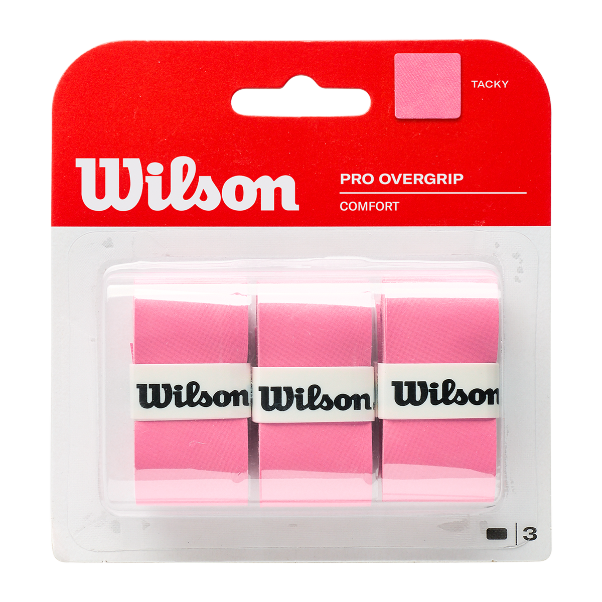 Wilson Pro Overgrip Pink 3 Pack - All Things Tennis ltd
