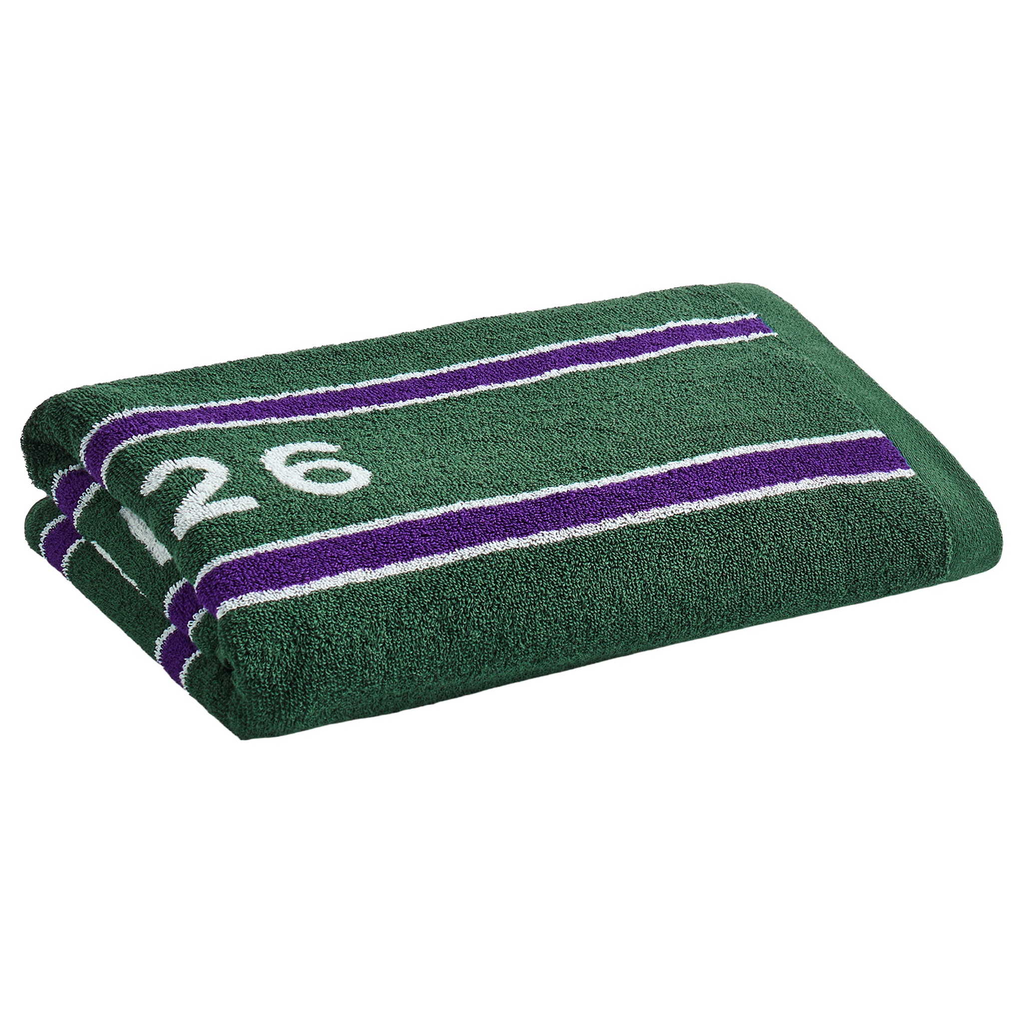 Christy Wimbledon Championship Towel 70x133 Green/Purple (2026)
