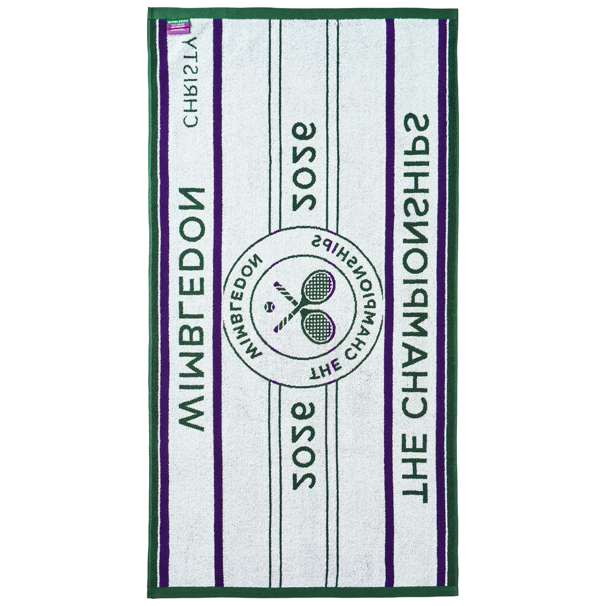 Christy Wimbledon Championship Towel 70x133 Green/Purple (2026)