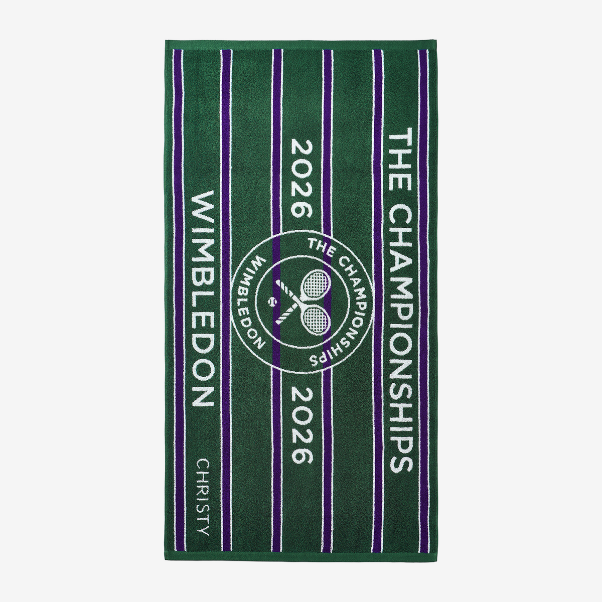 Christy Wimbledon Championship Towel 70x133 Green/Purple (2026)