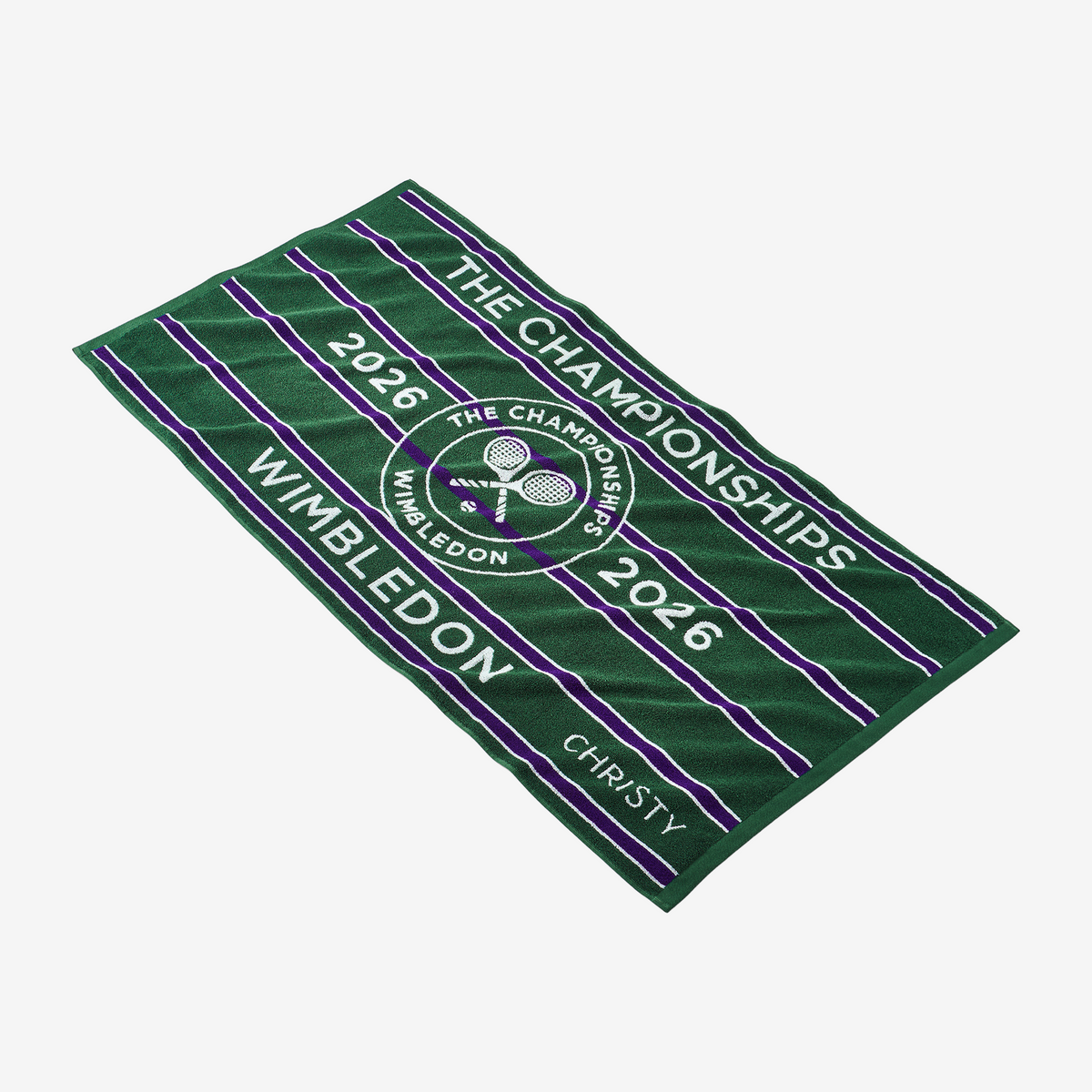 Christy Wimbledon Championship Towel 70x133 Green/Purple (2026)