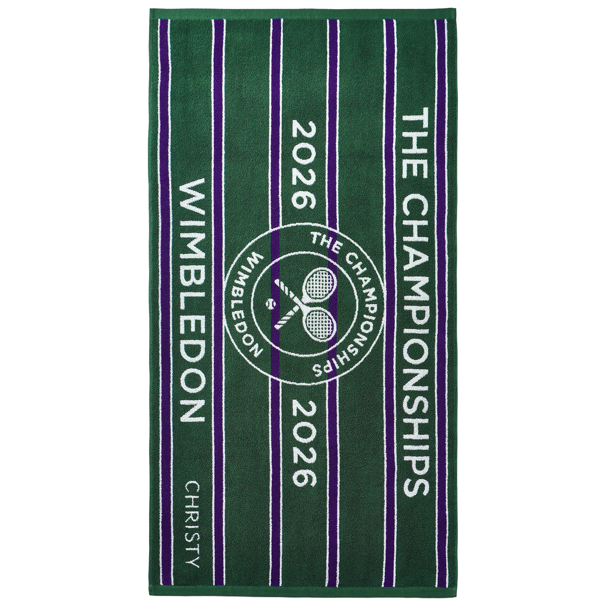 Christy Wimbledon Championship Towel 70x133 Green/Purple (2026)