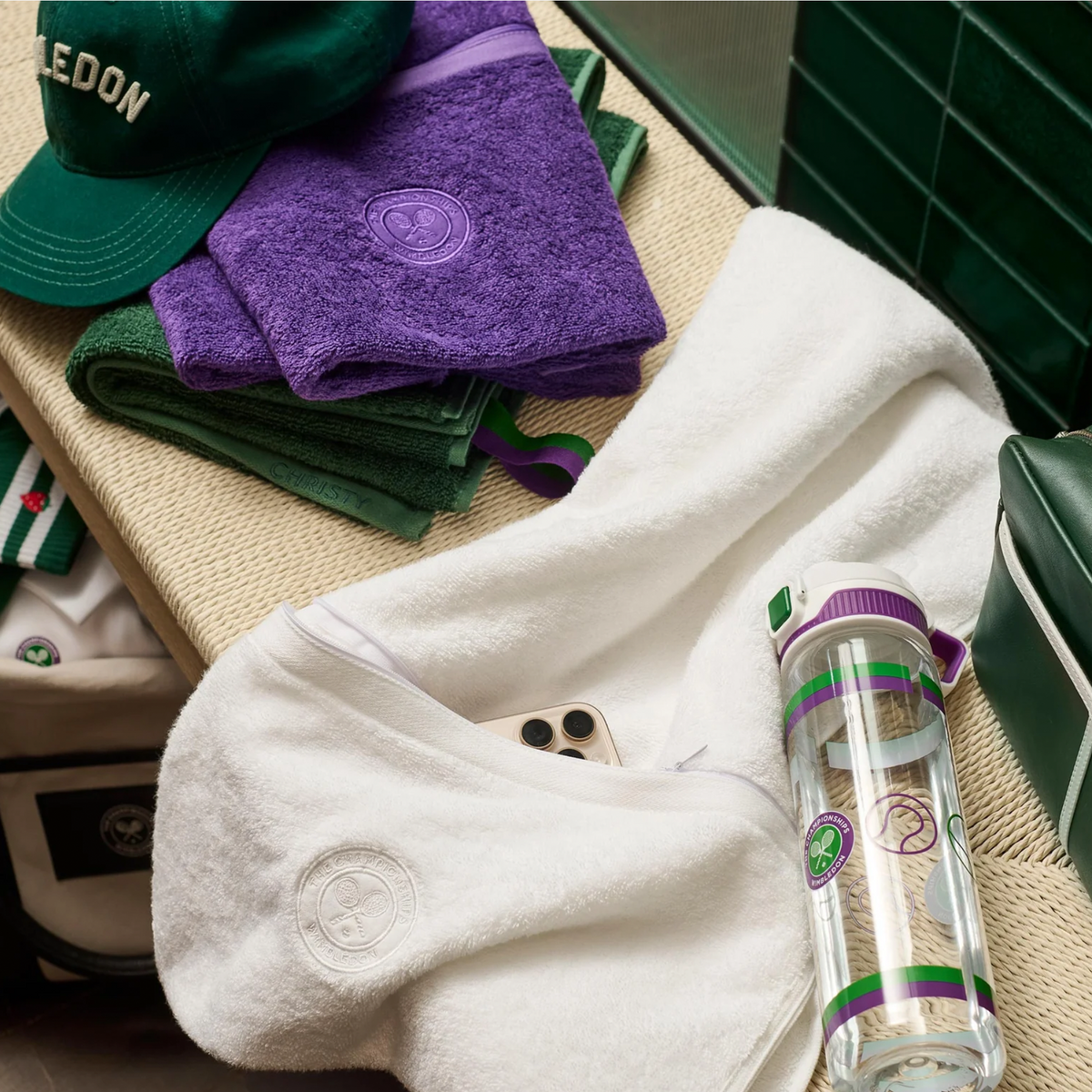 Christy Wimbledon Gym Towel 40 x 120 Green