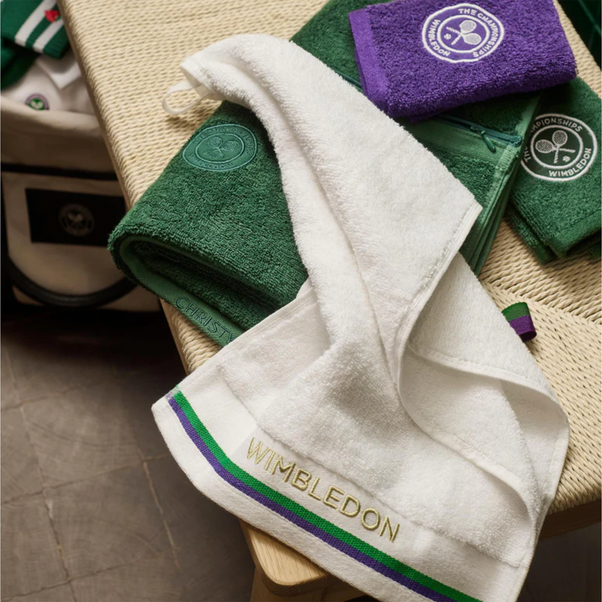 Christy Wimbledon Gym Towel 40 x 120 Purple - All Things Tennis ltd