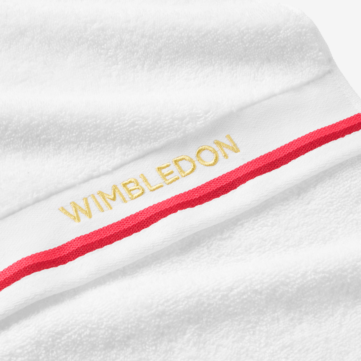 Christy Wimbledon Sport Towel 30x90 White/Strawberry