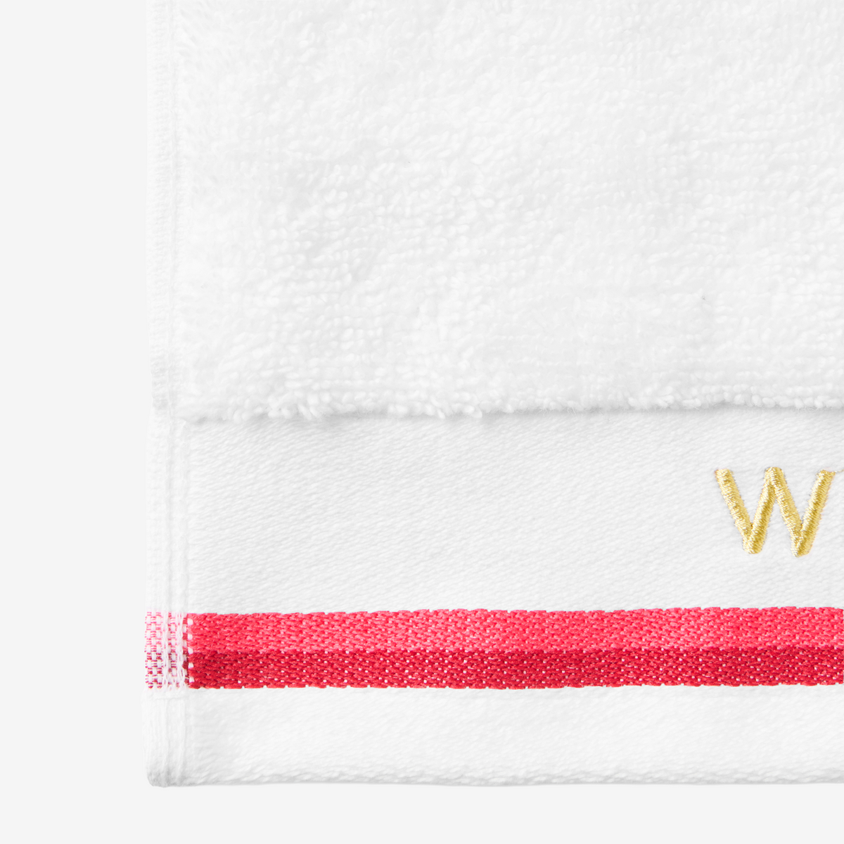 Christy Wimbledon Sport Towel 30x90 White/Strawberry