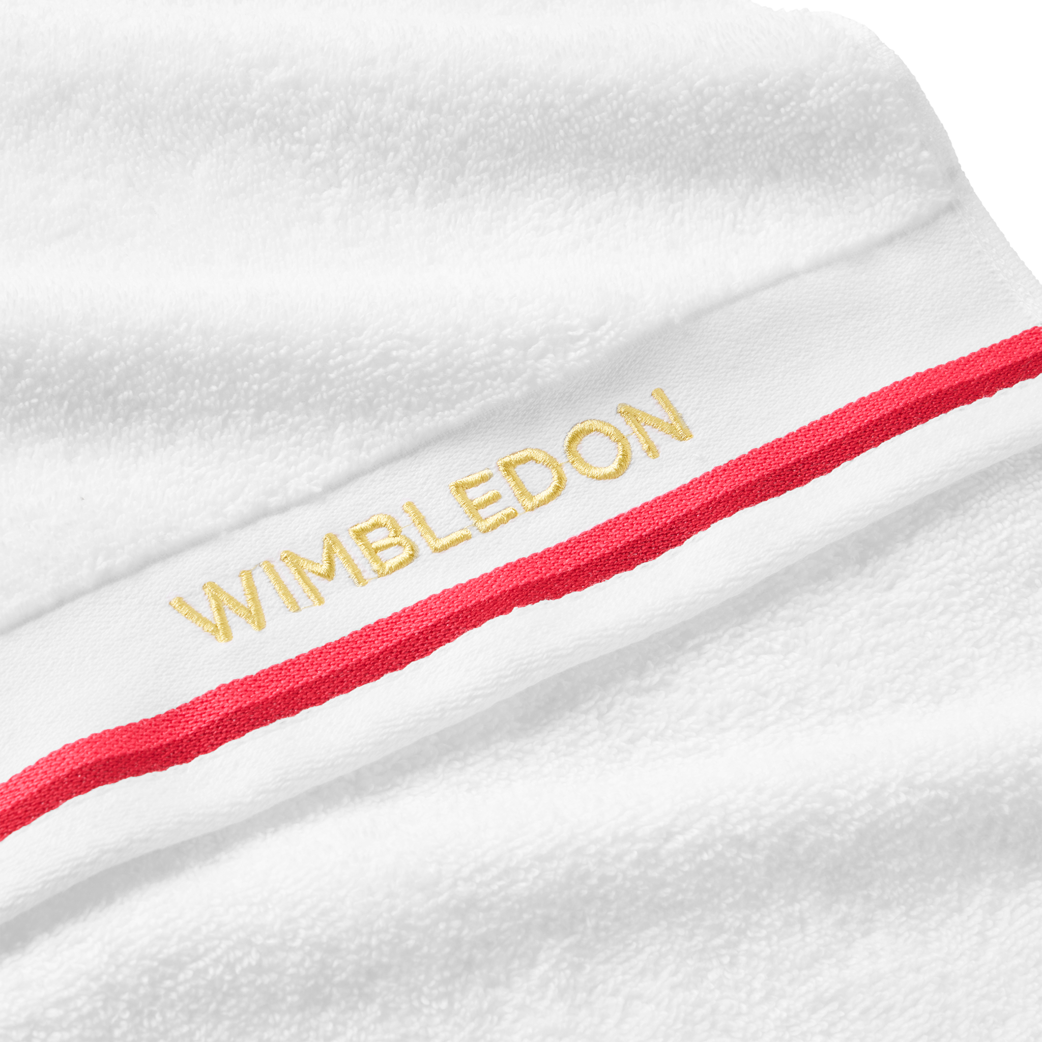 Christy Wimbledon Sport Towel 30x90 White/Strawberry