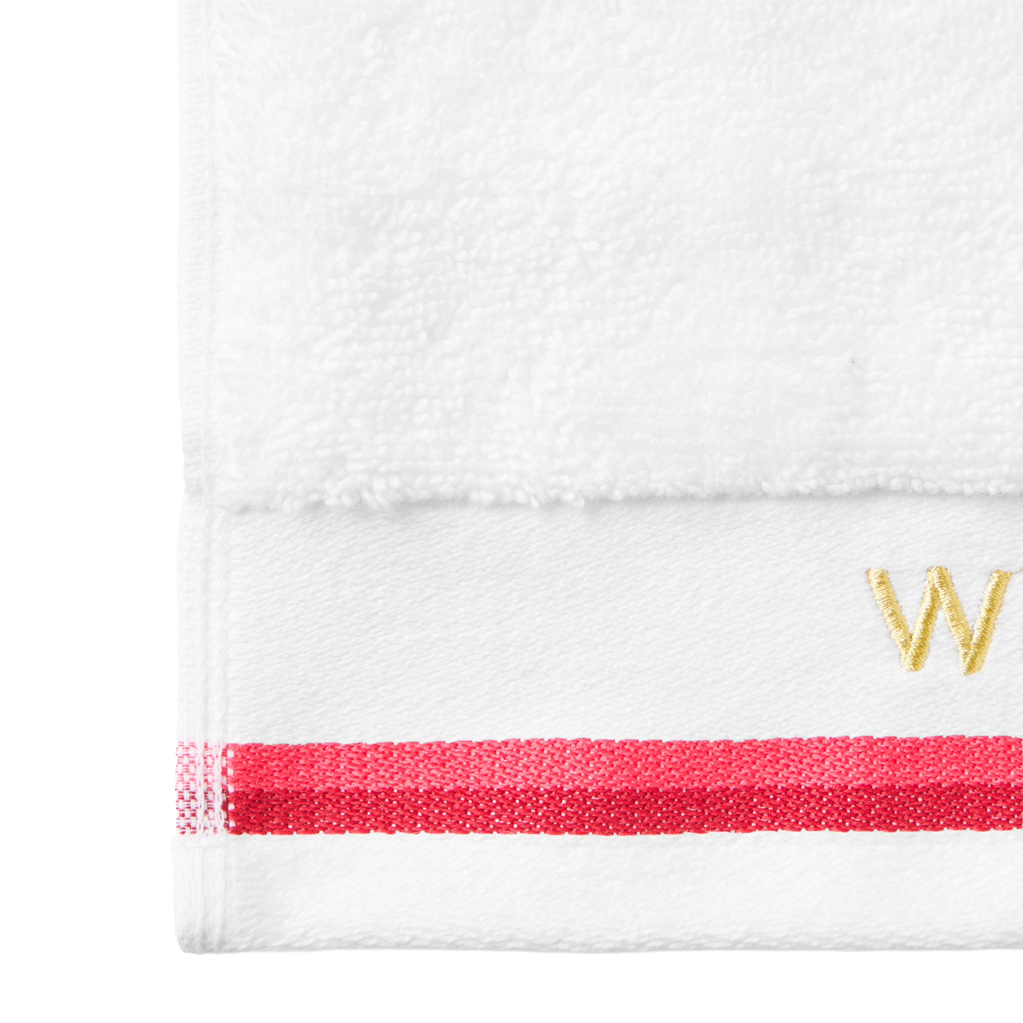 Christy Wimbledon Sport Towel 30x90 White/Strawberry