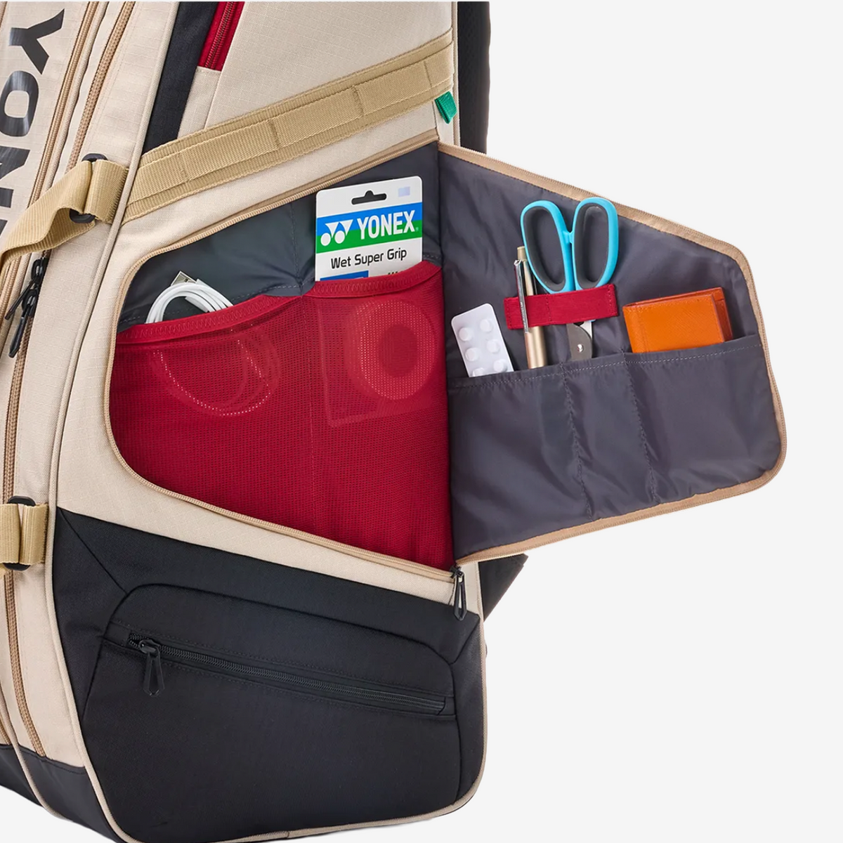 Yonex Gearlogic 9 Racket Bag Beige