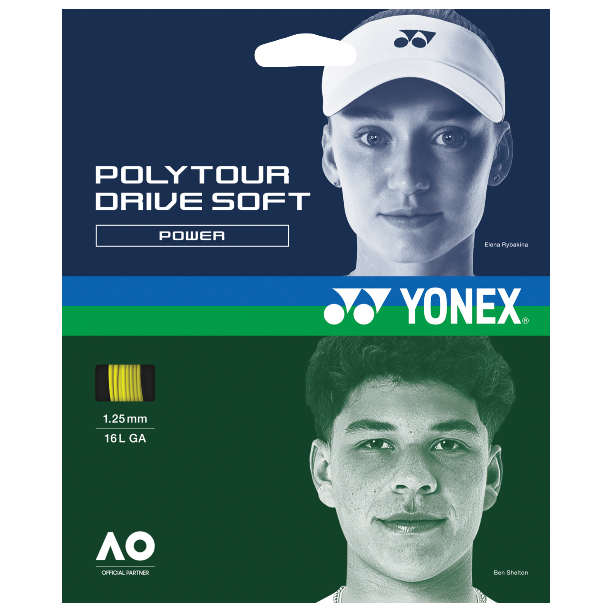 Yonex Polytour Drive Soft Flash Yellow 1.25mm Set