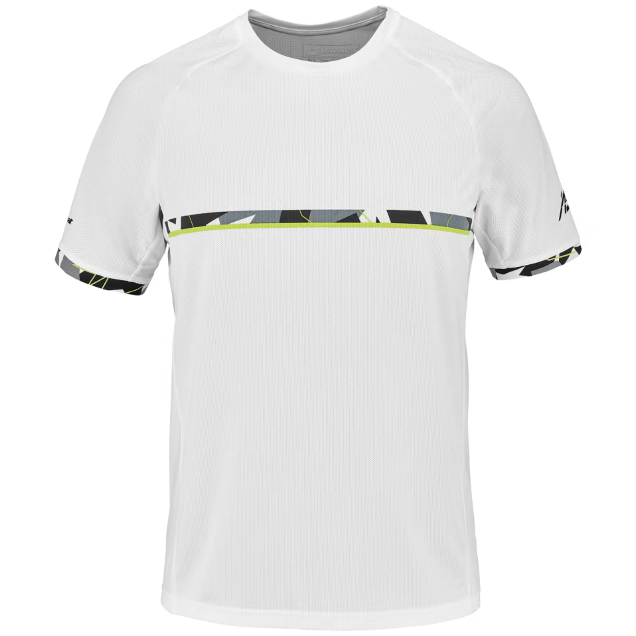 Babolat Aero Crew Neck Men s T shirt White All Things Tennis ltd