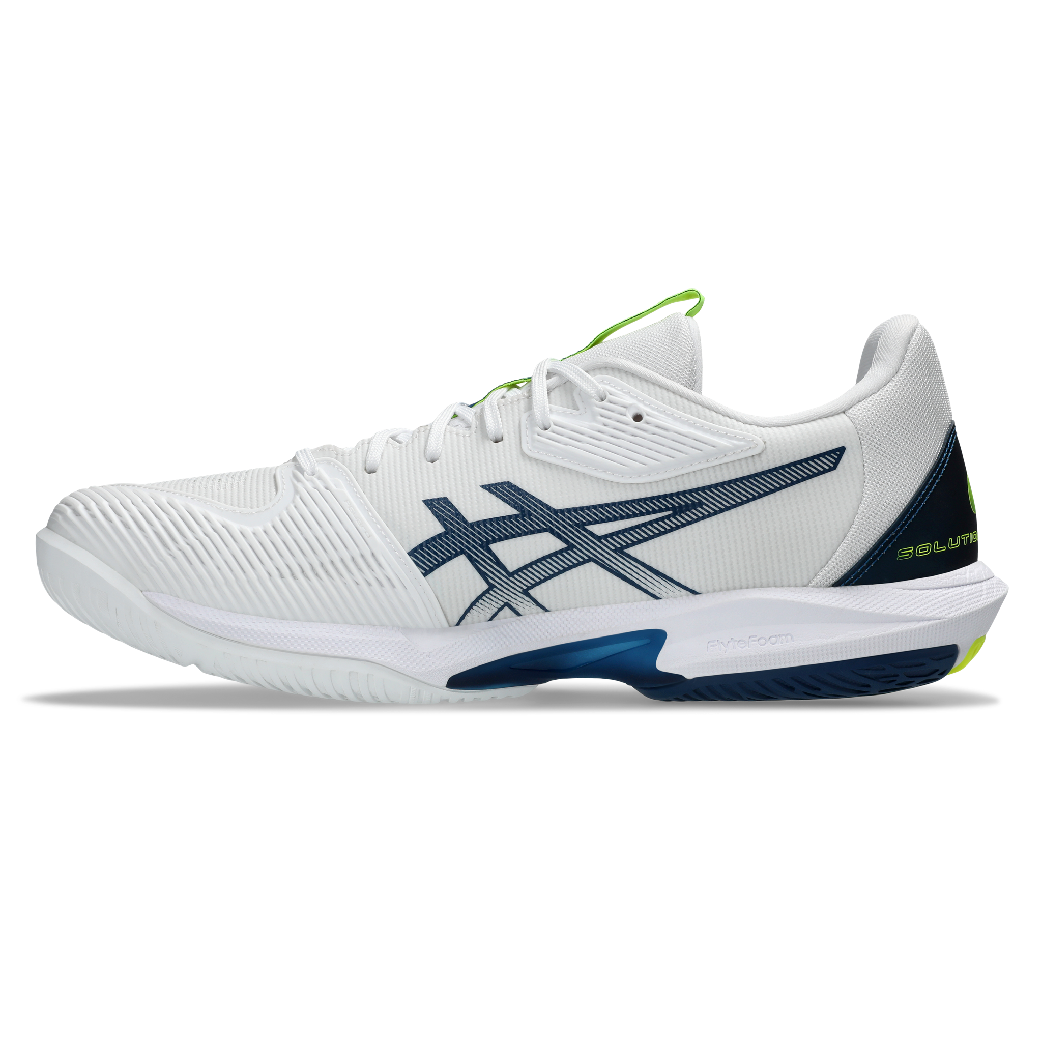 asics solution speed white mako blue