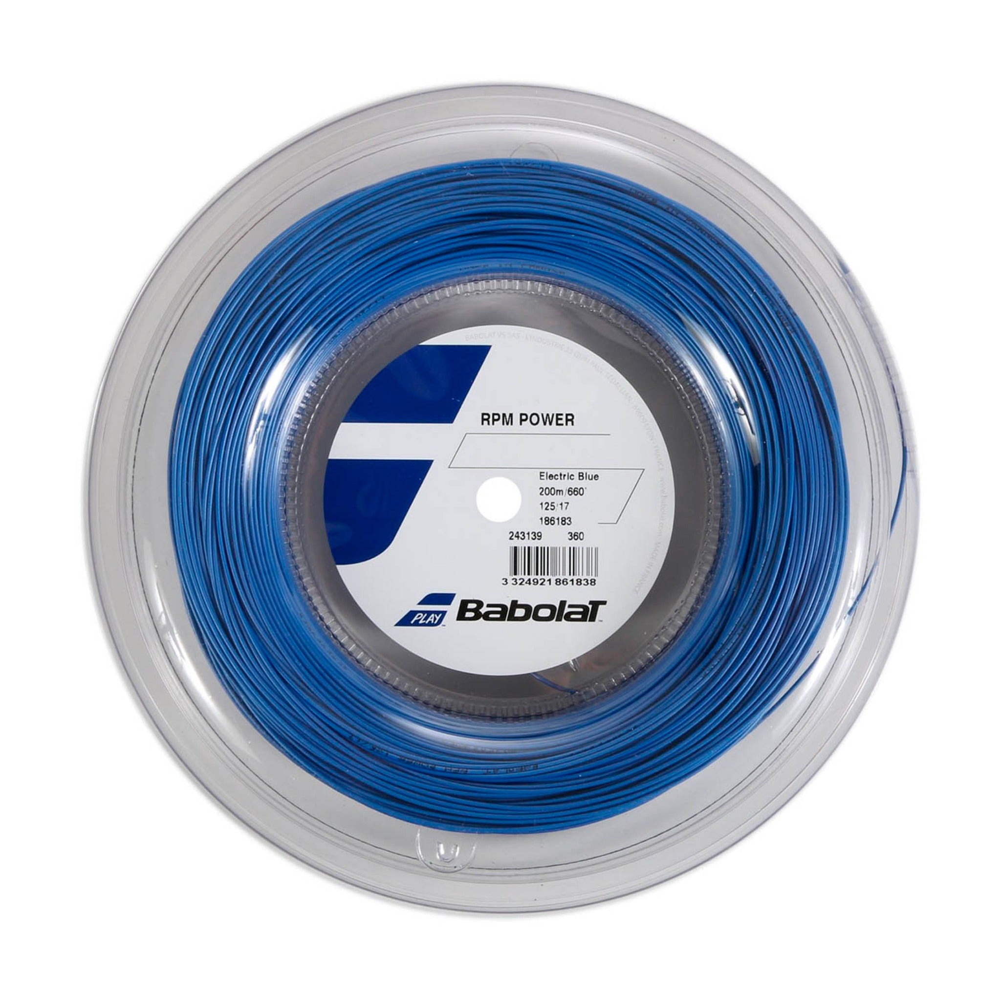 Babolat RPM Power Tennis String - 16G Blue Co-Polyester String